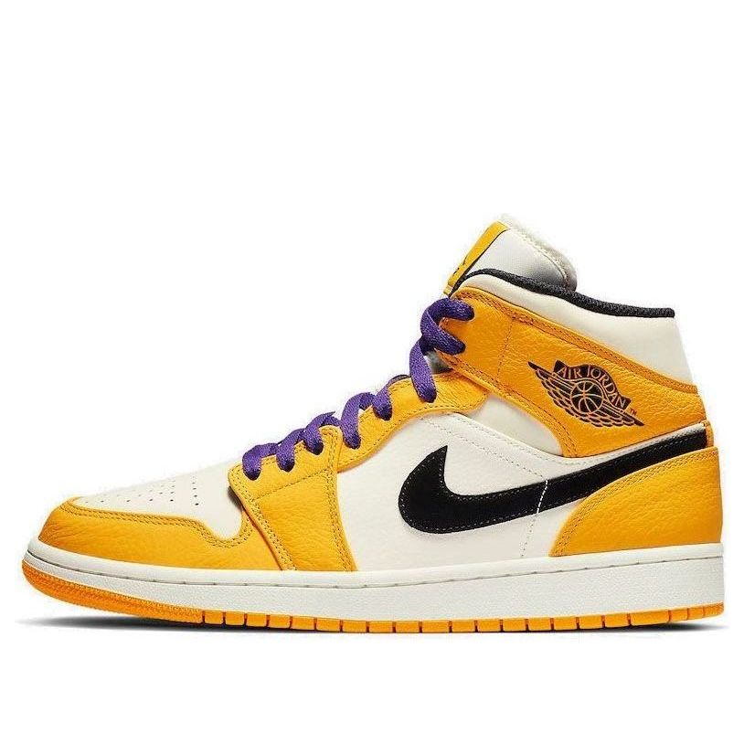 Air Jordan 1 Mid  Lakers Gold