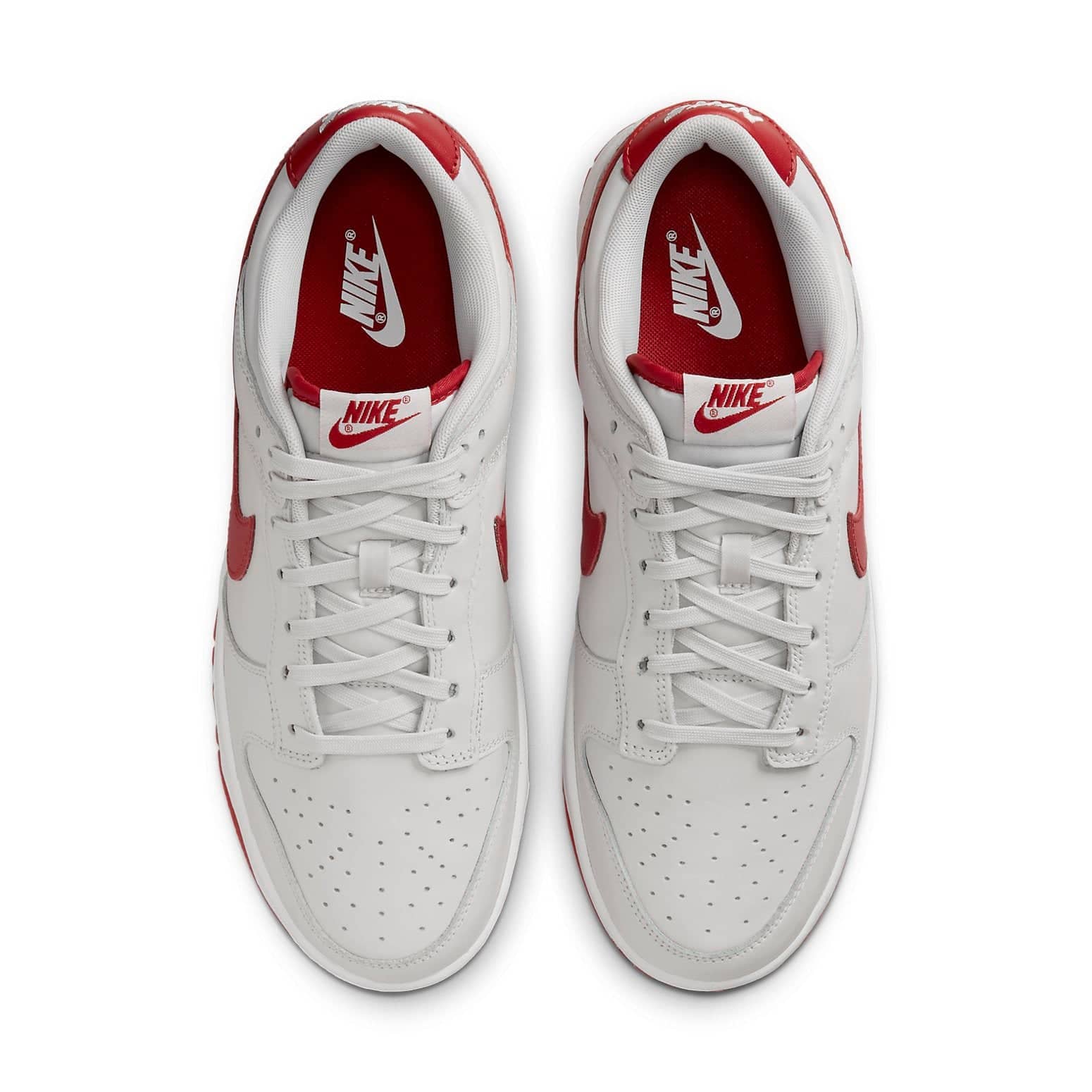 Nike Dunk Low  Vast Grey Varsity Red