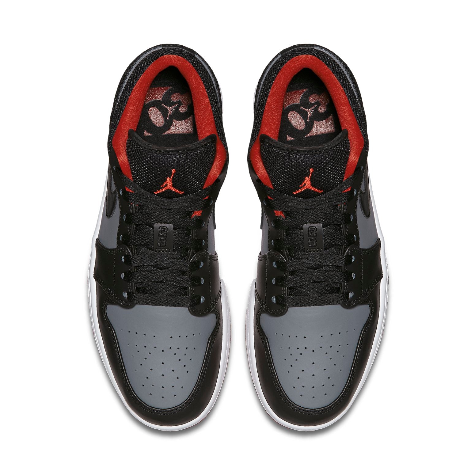 Air Jordan 1 Retro Low  Black Red Grey