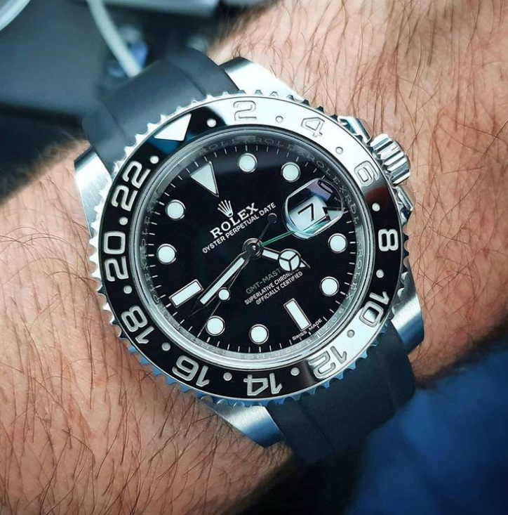 Rolex GMT-Master II 40mm 126710GRNR-0004 Black Dial Oyster Watch photo review