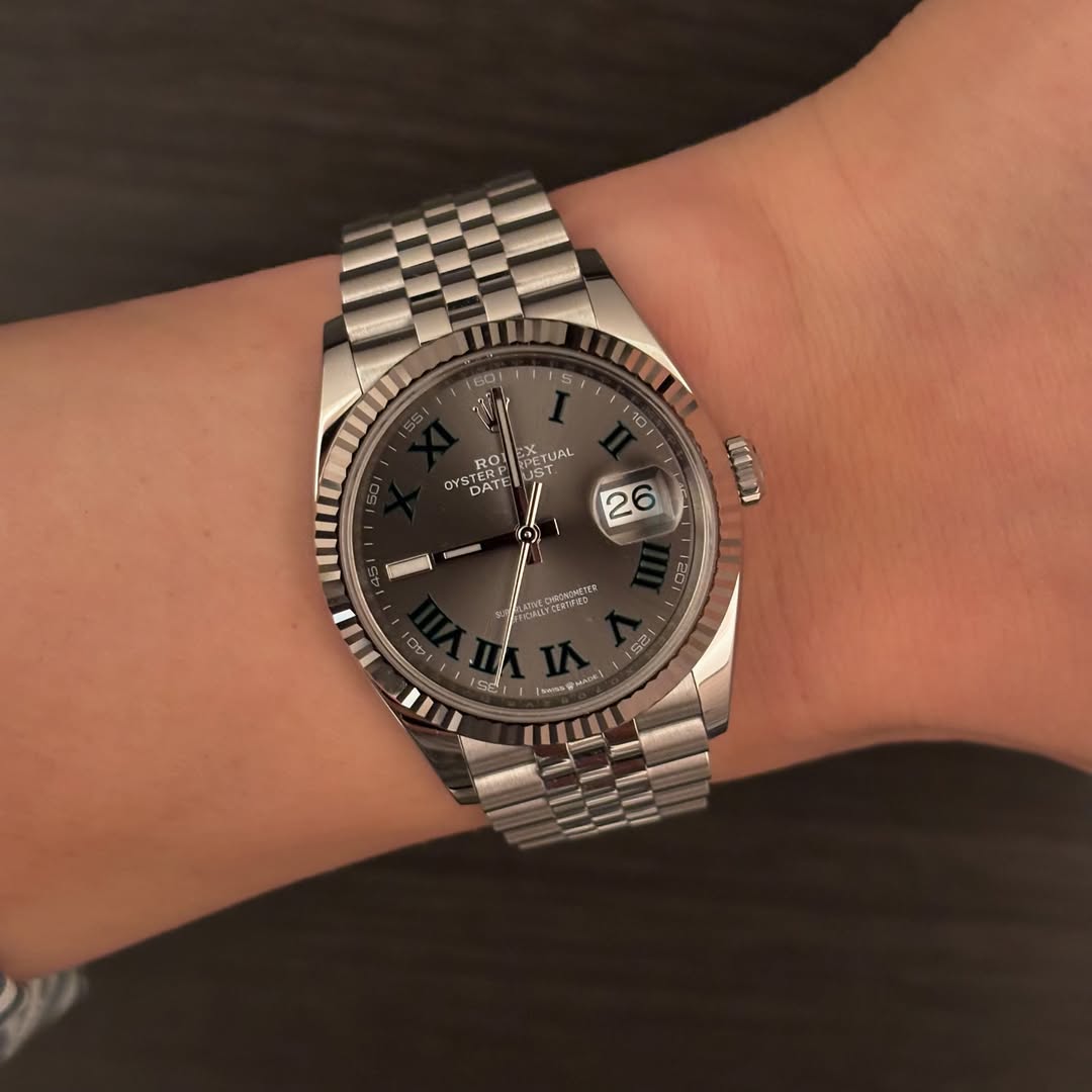 Rolex  Datejust 36mm 126234 Datejust Slate Roman Dial Jubilee Watch photo review