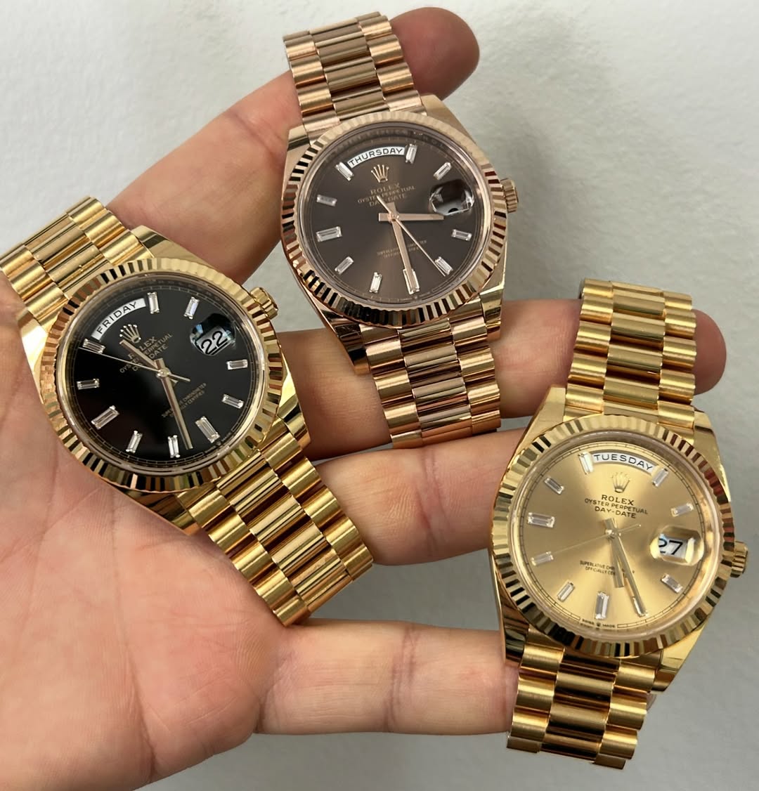 Rolex Day-Date "President" 40mm Yellow Gold Champagne Roman Numeral Dial - 228238 photo review