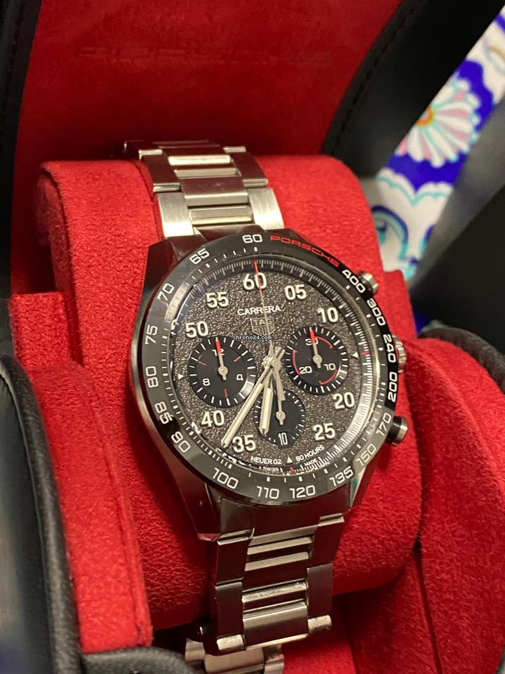 TAG Heuer Carrera Porsche Chronograph Special Edition 44 mm Calibre Heuer 02 Automatic CBN2A1F.BA0643 photo review