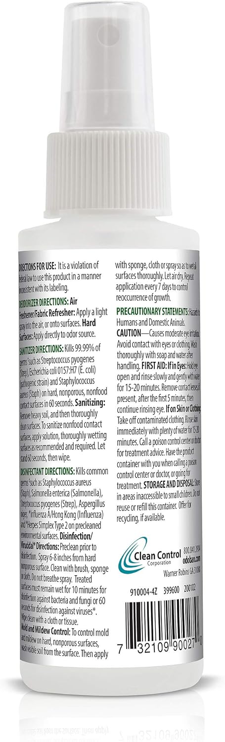 OdoBan Disinfectant Concentrate and Odor Eliminator, 2 Gallons, Cotton Breeze Scent