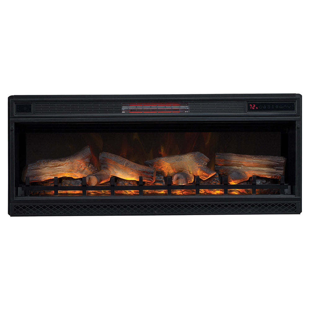 Heathrow 76-in Electric Fireplace TV Stand with Speakers in Tifton Oak