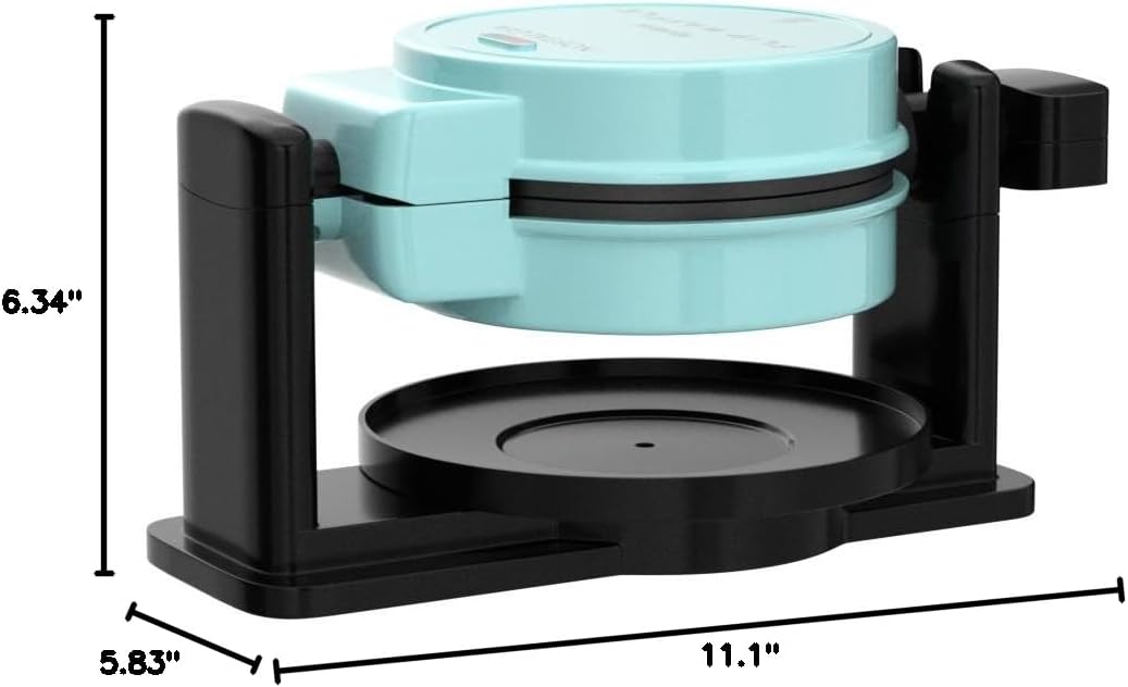 Nostalgia MyMini Cars and Trucks Shape Electric Waffle Maker, 5-Inch Non-Stick Griddle for Waffles, Hash Browns, Eggs, and More, Yellow