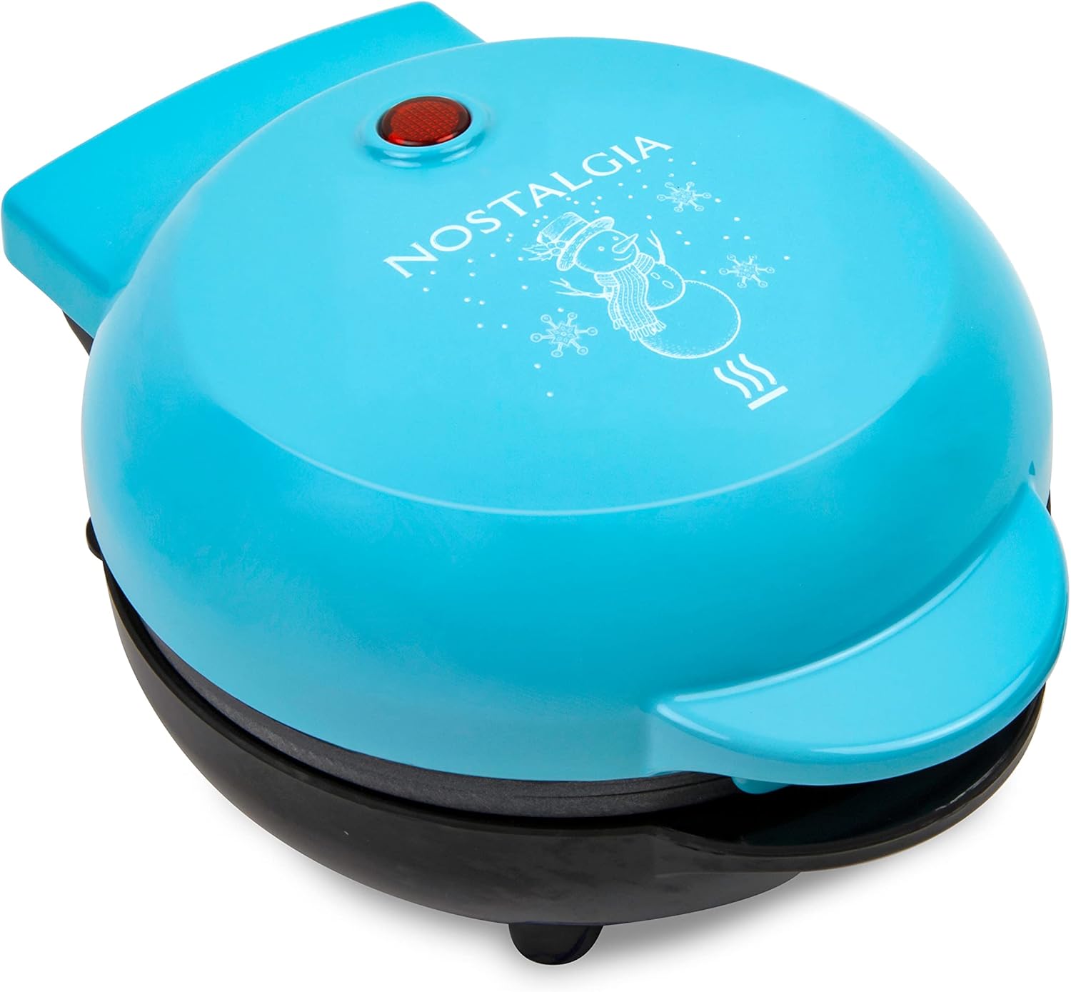 Nostalgia MyMini Cars and Trucks Shape Electric Waffle Maker, 5-Inch Non-Stick Griddle for Waffles, Hash Browns, Eggs, and More, Yellow