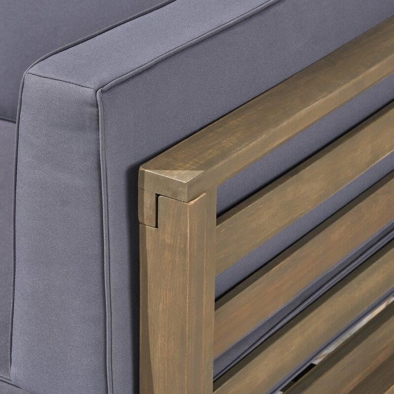 Patson Solid Wood 8 - Person Seating Group with Cushions