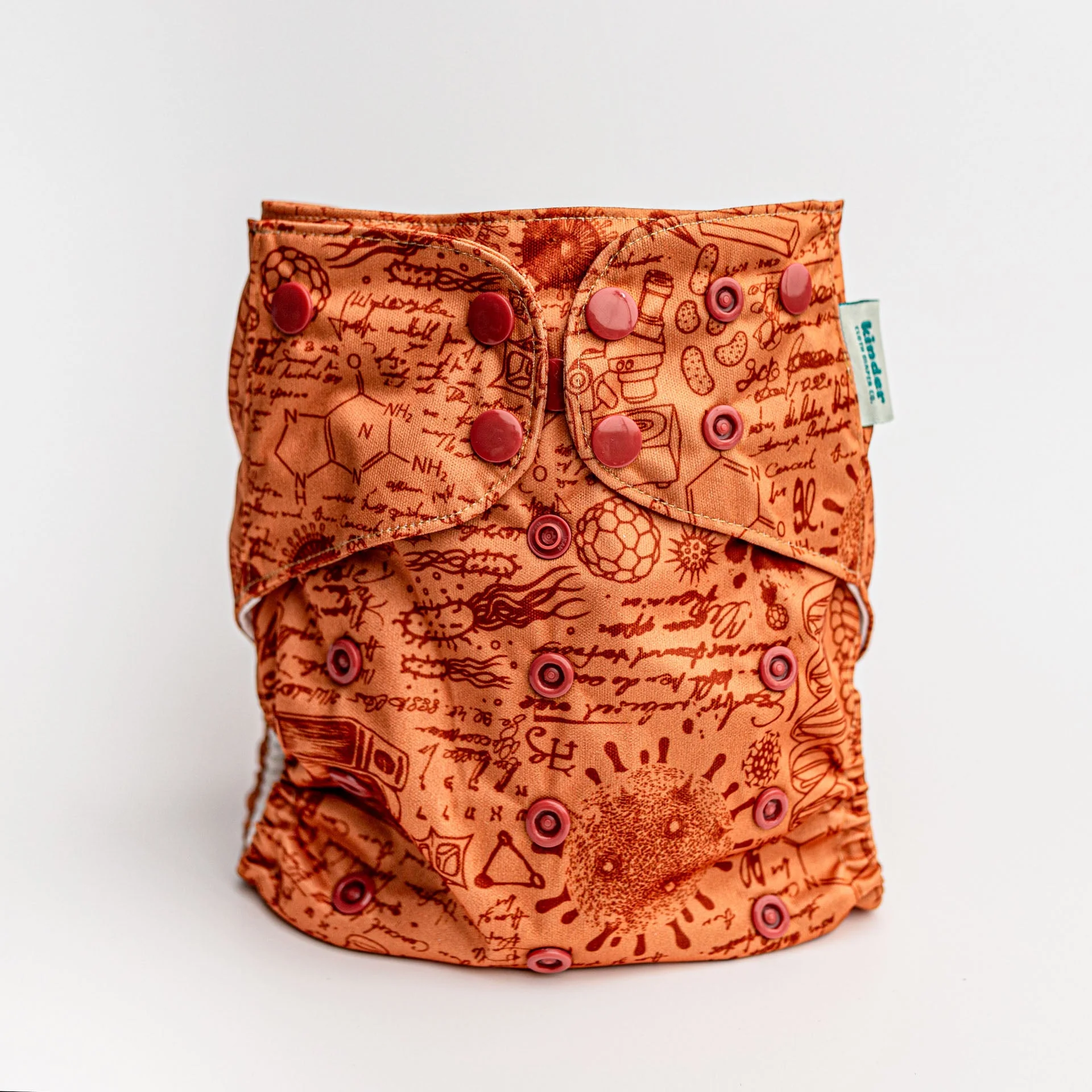 Kinder Cloth Diaper Co. Botanicals Patterned Pocket Cloth Diaper with Athletic Wicking Jersey