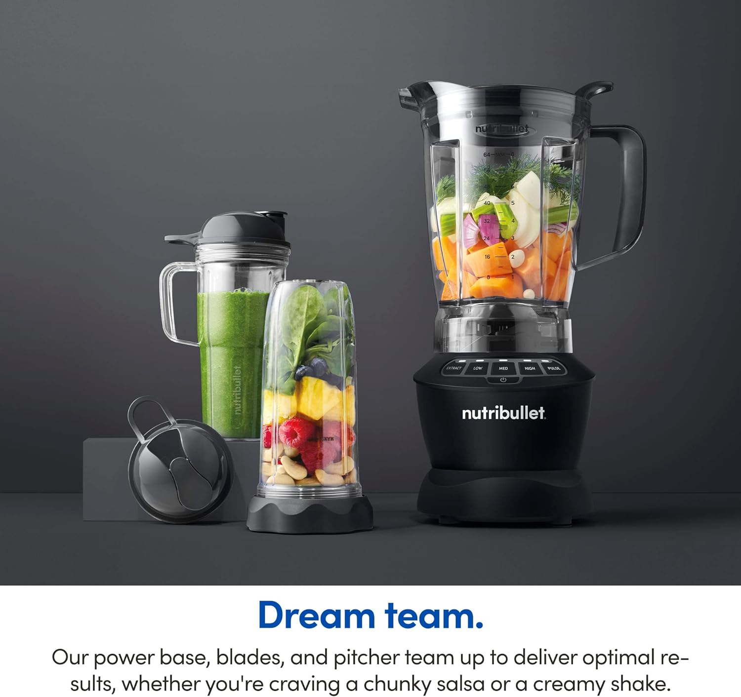 nutribullet Full-Size Blender Combo 1200W – NBF50500 - Dark Gray