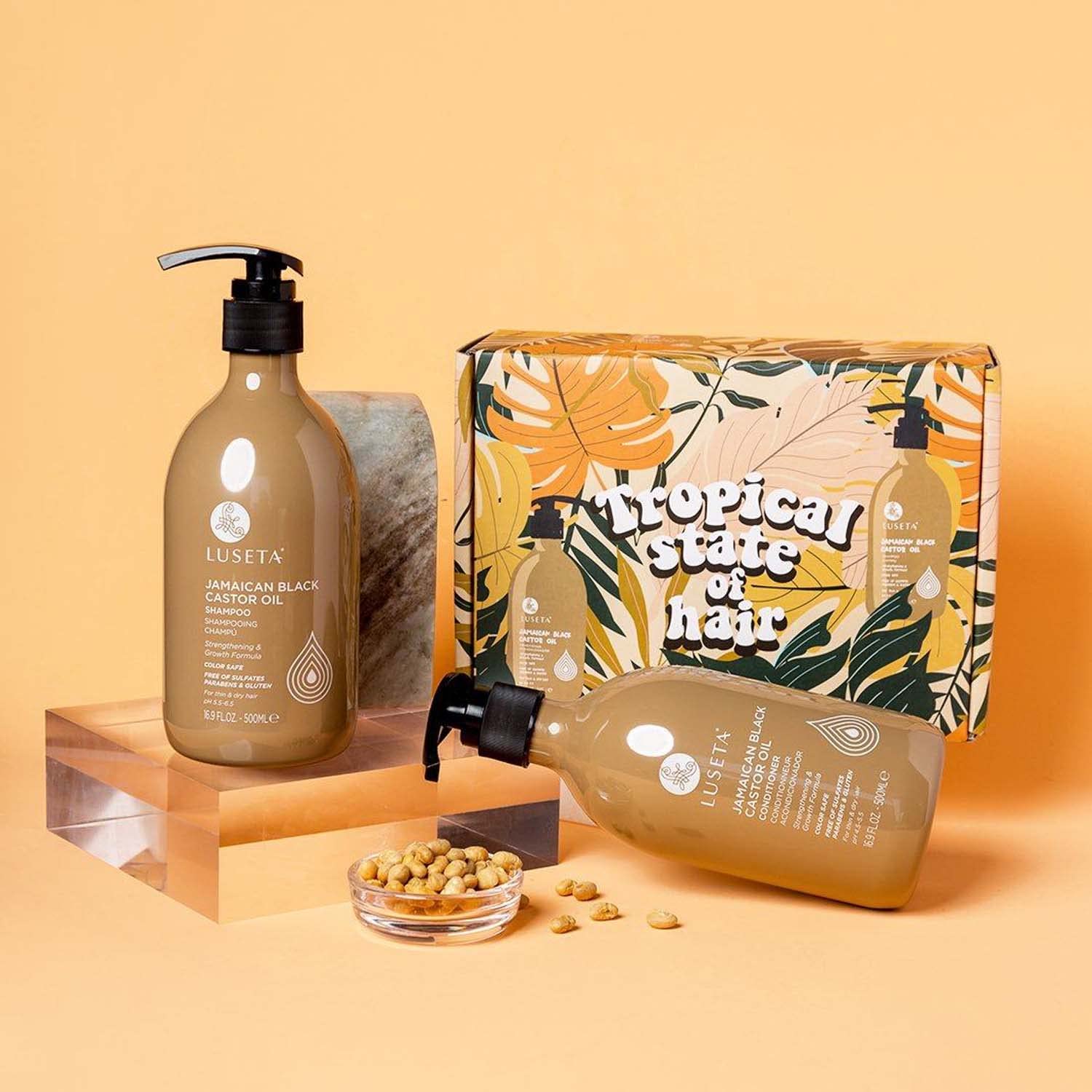 Luseta Biotin Shampoo and Conditioner for HairGrowth - Thickening Shampoo for Thinning Hair andHair Loss - Infused with Argan Oil to Repair DamagedDry Hair - Sulfate Free Paraben Free-2 x 16.9 fl oz