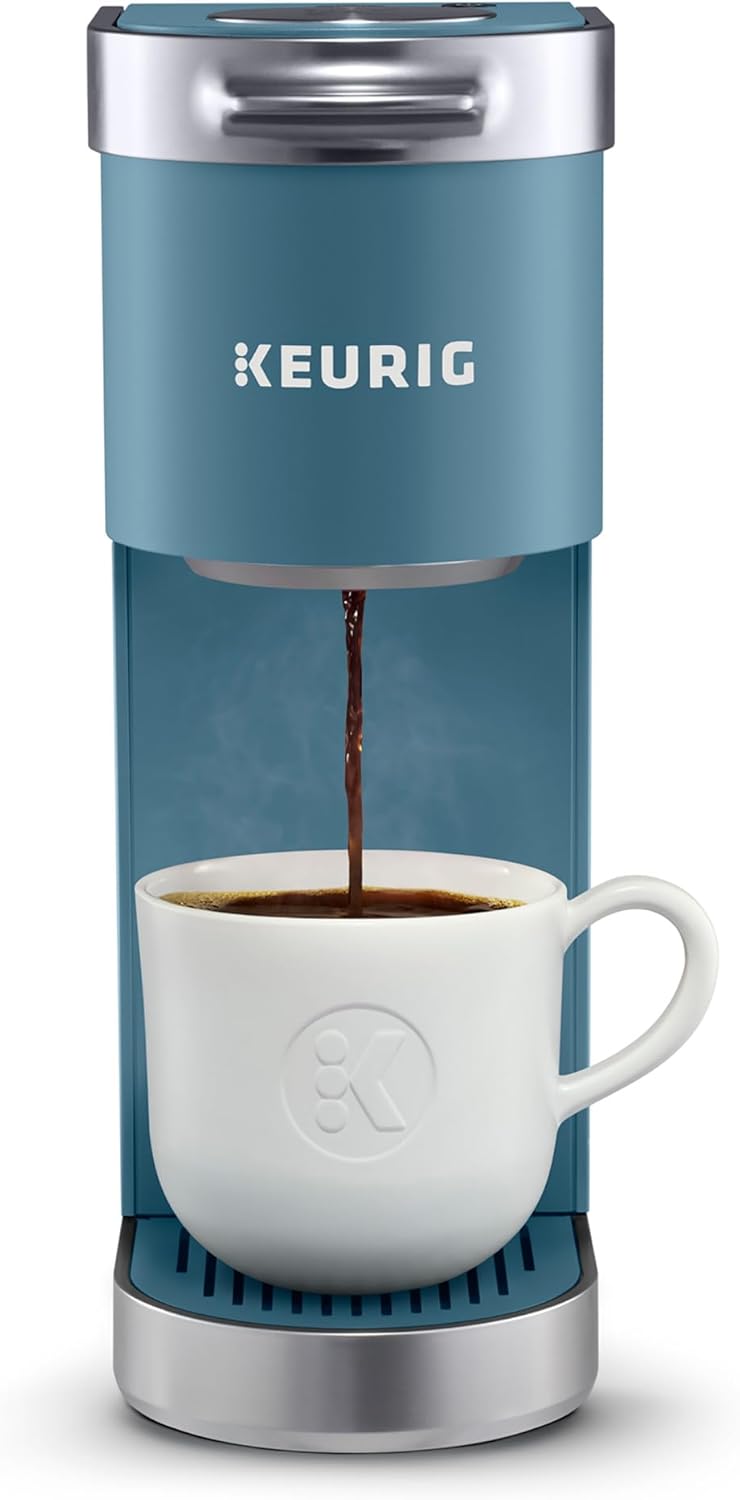 Keurig K-Mini Plus Single Serve K-Cup Pod Coffee Maker, with 6 to 12oz Brew Size, Stores up to 9 K-Cup Pods, Travel Mug Friendly, Matte Black