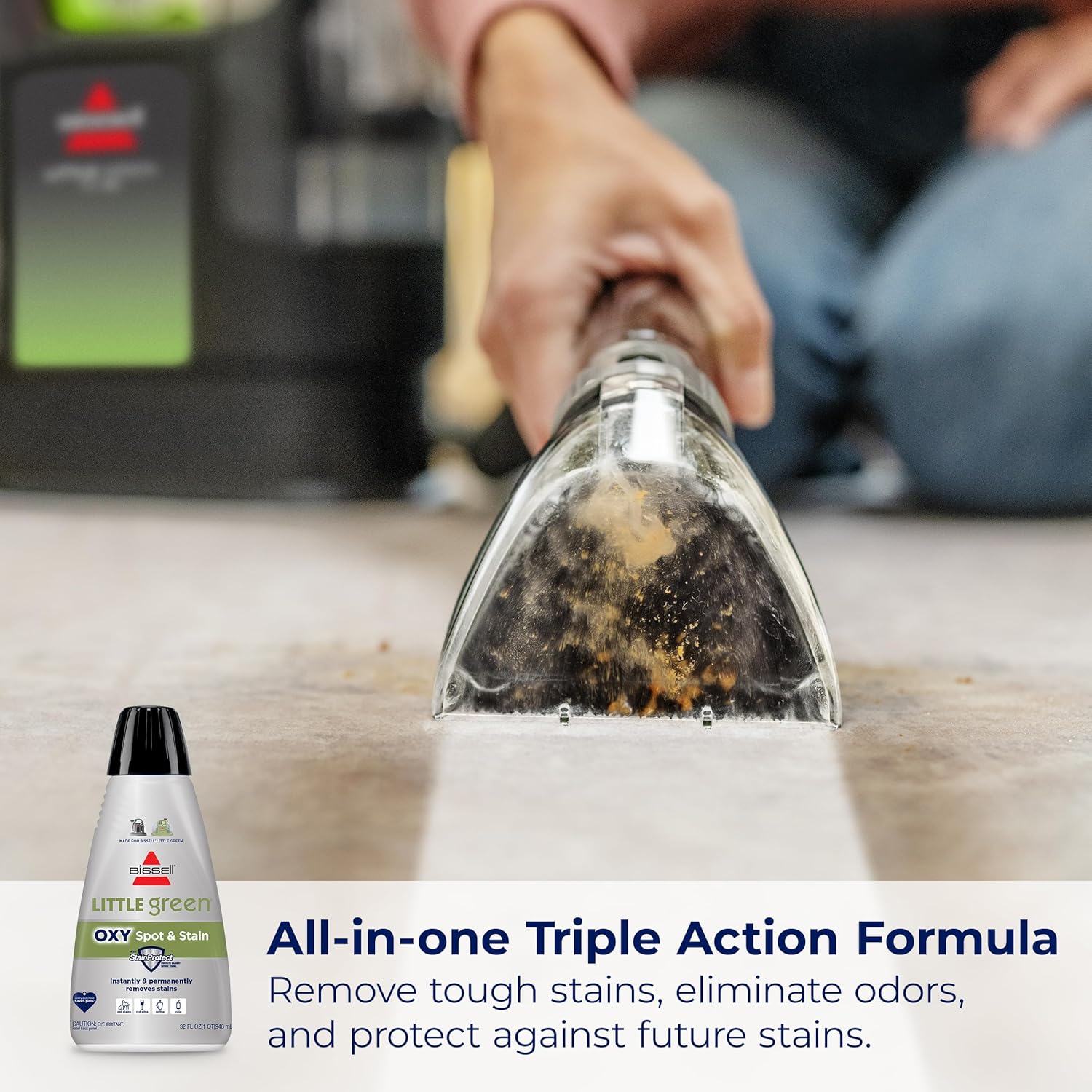 Bissell Professional Spot and Stain + Oxy Portable Machine Formula, 32 Fl Oz (Pack of 1)