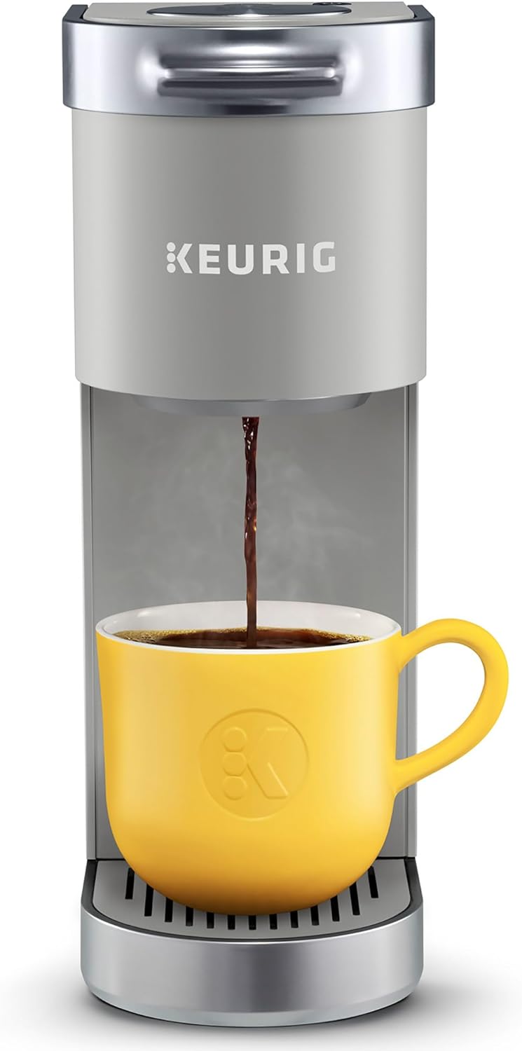 Keurig K-Mini Plus Single Serve K-Cup Pod Coffee Maker, with 6 to 12oz Brew Size, Stores up to 9 K-Cup Pods, Travel Mug Friendly, Matte Black