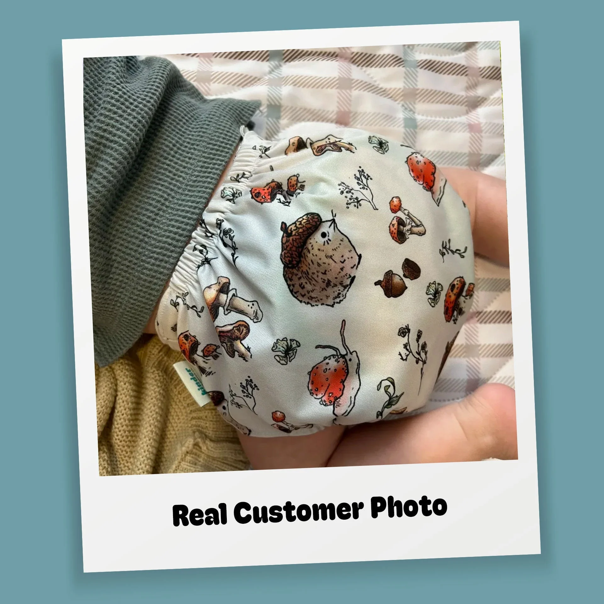 Kinder Cloth Diaper Co. Artist Collaborations Pocket Cloth Diaper with Athletic Wicking Jersey