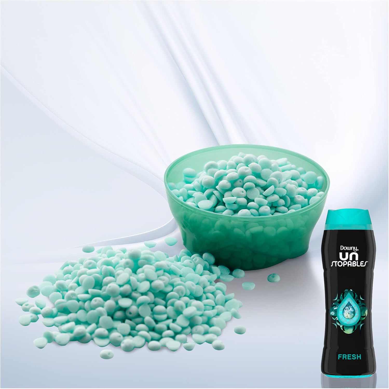 Downy Unstopables In Wash Scent Booster Beads, Fresh Scent, 24 oz, Downy Scent Booster Beads, Unstoppable Laundry Beads, Odor Protection