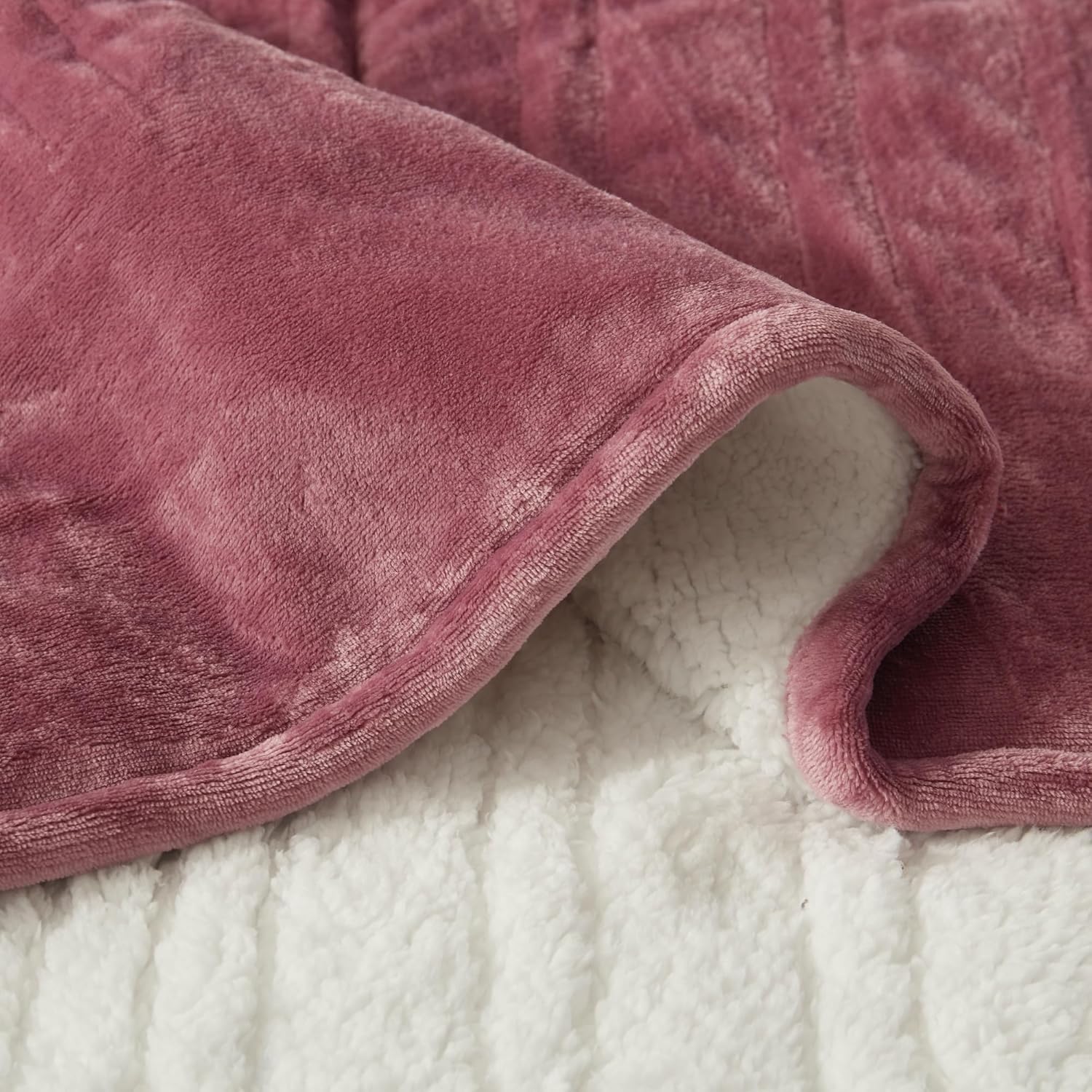 Heated Blanket Throw Size, Soft and Cozy Electric Heating Blanket for Bed, Automatic Safety System 6 Heating Levels & 4 Hours Auto-Off, 50
