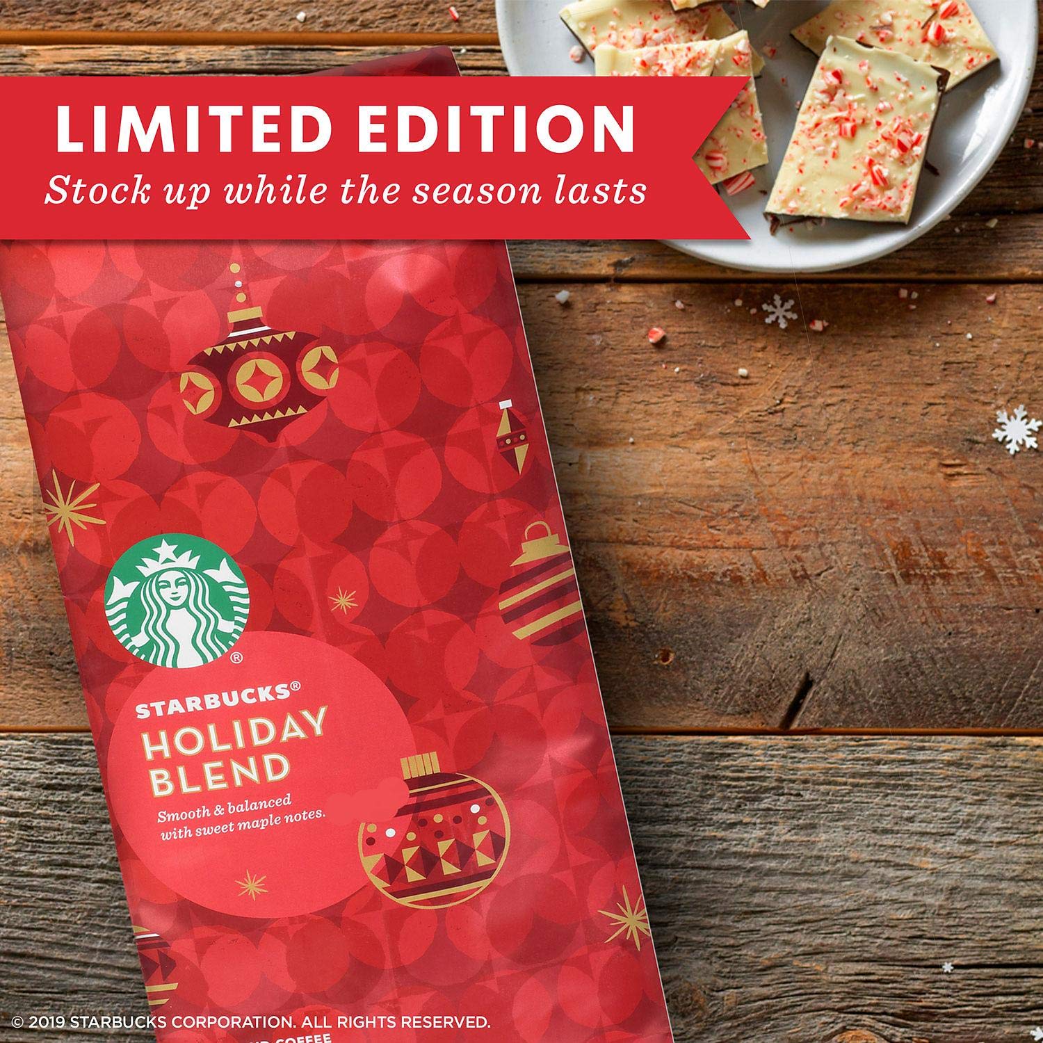 Starbucks Ground Coffee, Medium Roast Coffee, Pike Place Roast, 100% Arabica, 1 Bag (28 Oz)