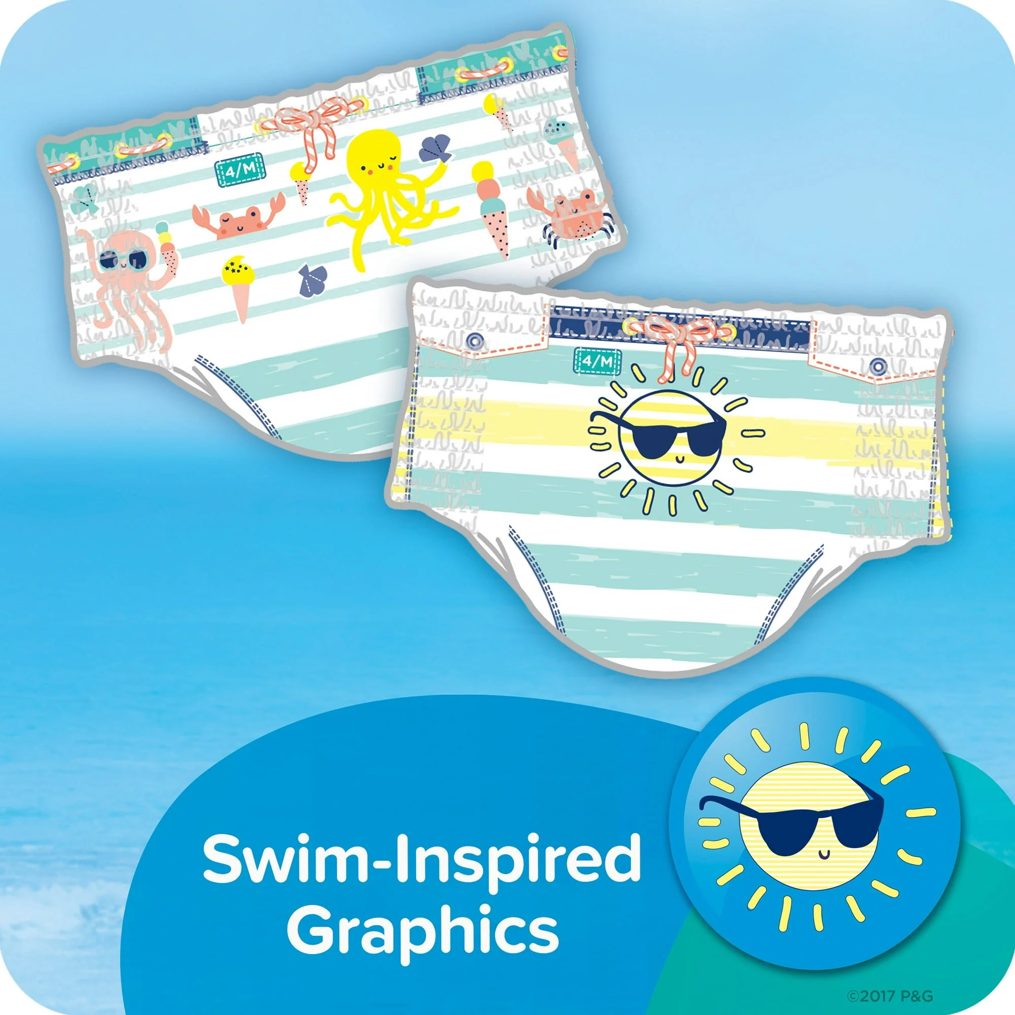 Pampers Splashers Swim Diapers Size L 10 Count