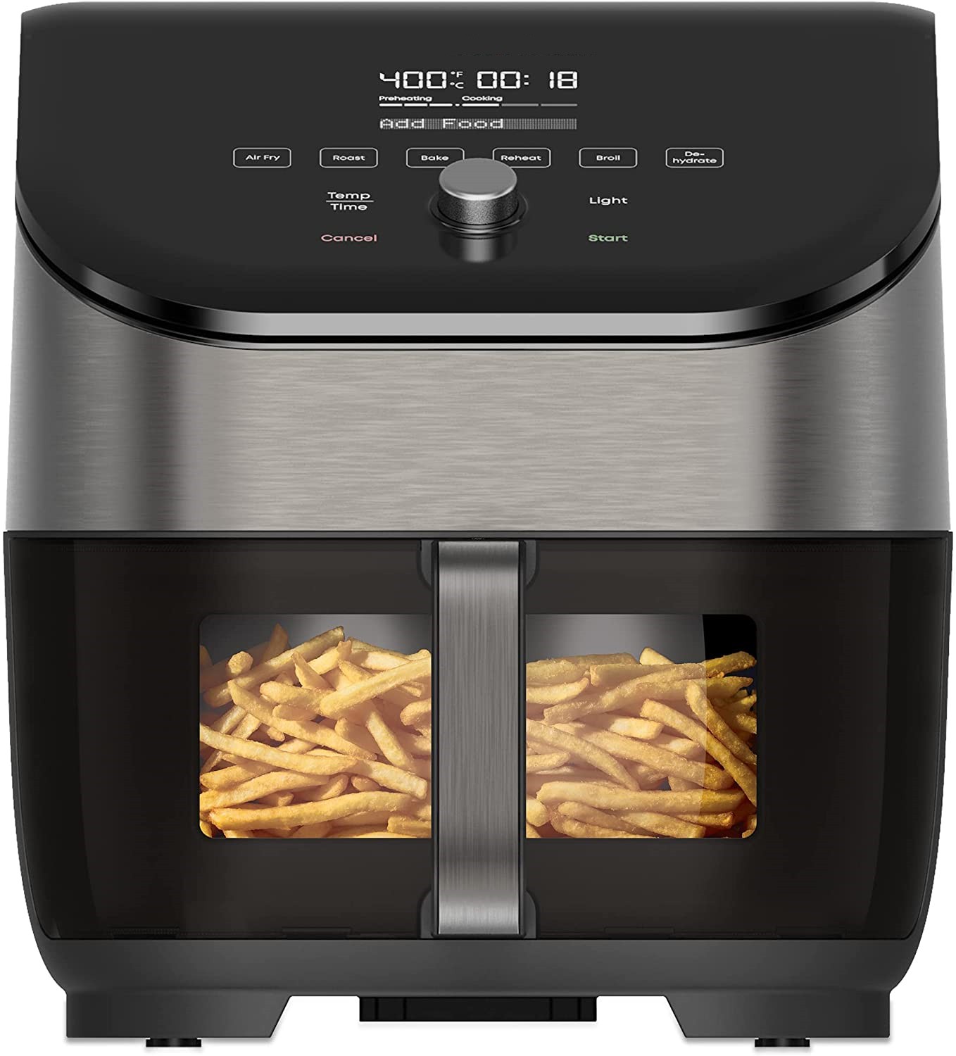 Omni Pro 19 QT/18L Air Fryer Toaster Oven Combo, From the Makers of Pot, 14-in-1 Functions, Fits a 12
