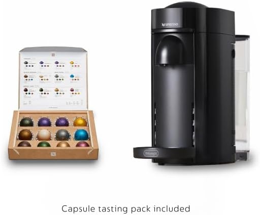 Nespresso Vertuo Plus Deluxe Coffee and Espresso Maker by De'Longhi, Matte Black
