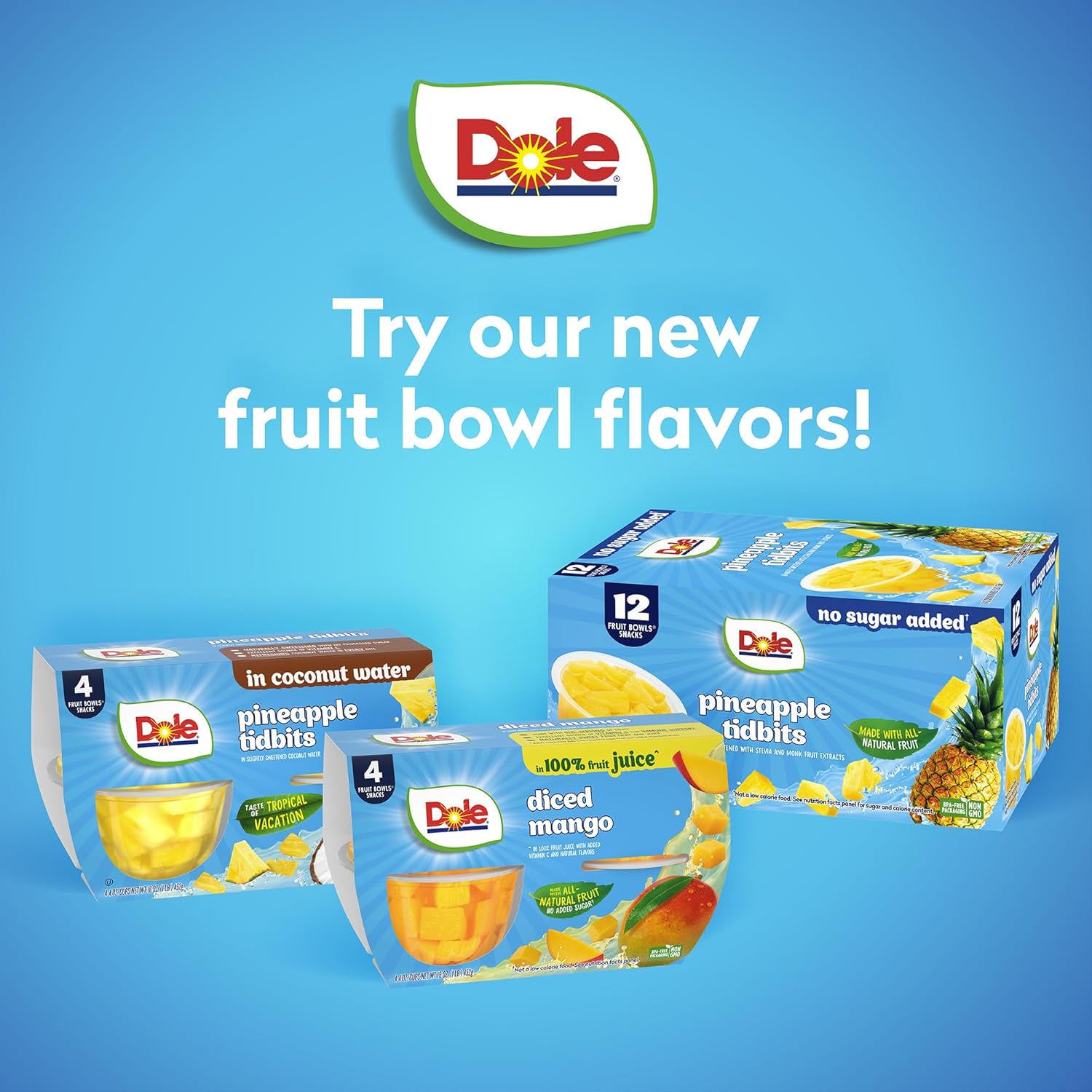 Dole Pineapple Tidbits in 100% Fruit Juice