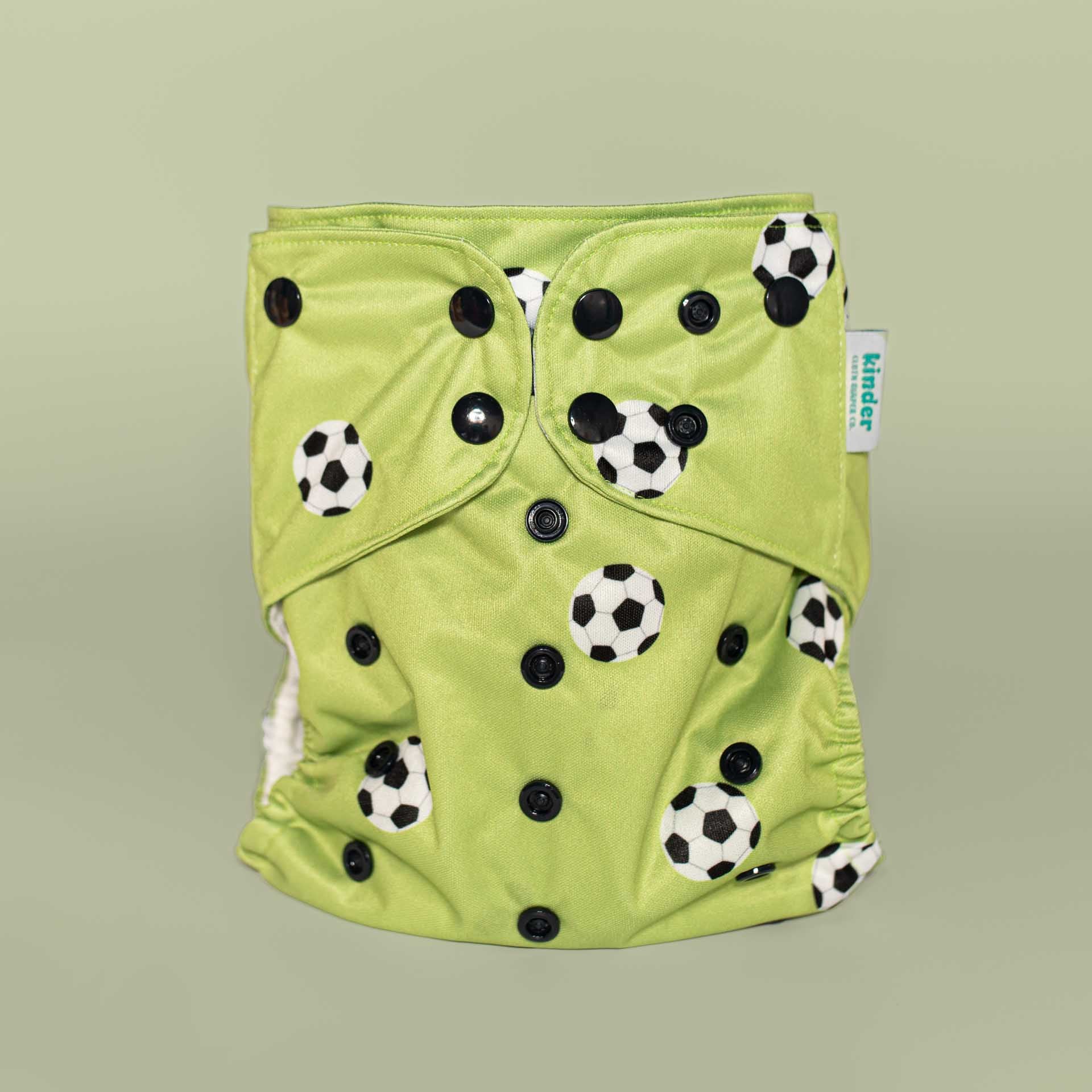Kinder Cloth Diaper Co. Patterned Basics Pocket Cloth Diaper with Athletic Wicking Jersey