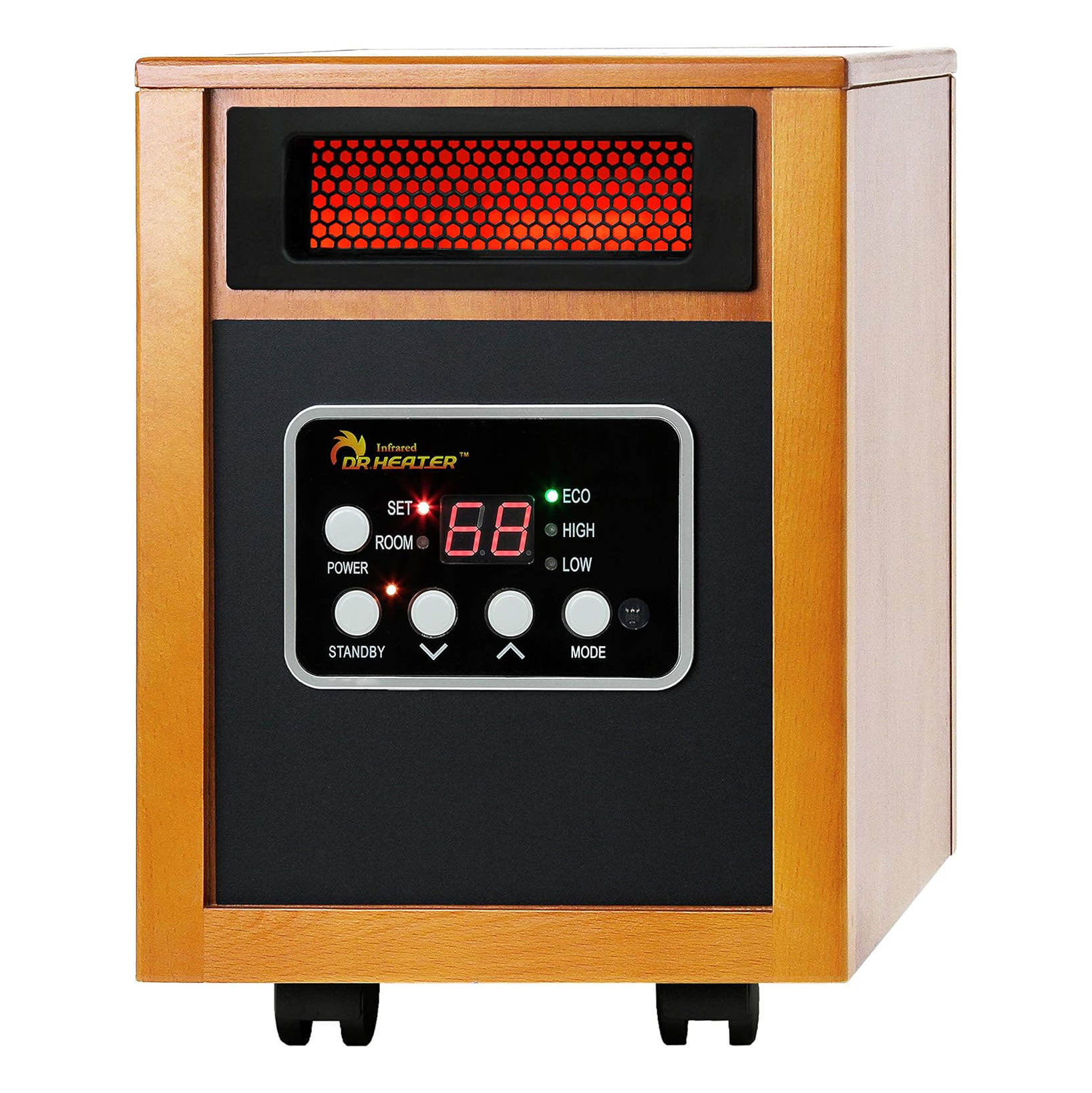 Dr Infrared Heater Portable Space Heater, Original, 1500-Watt, Cherry (Pack of 1)