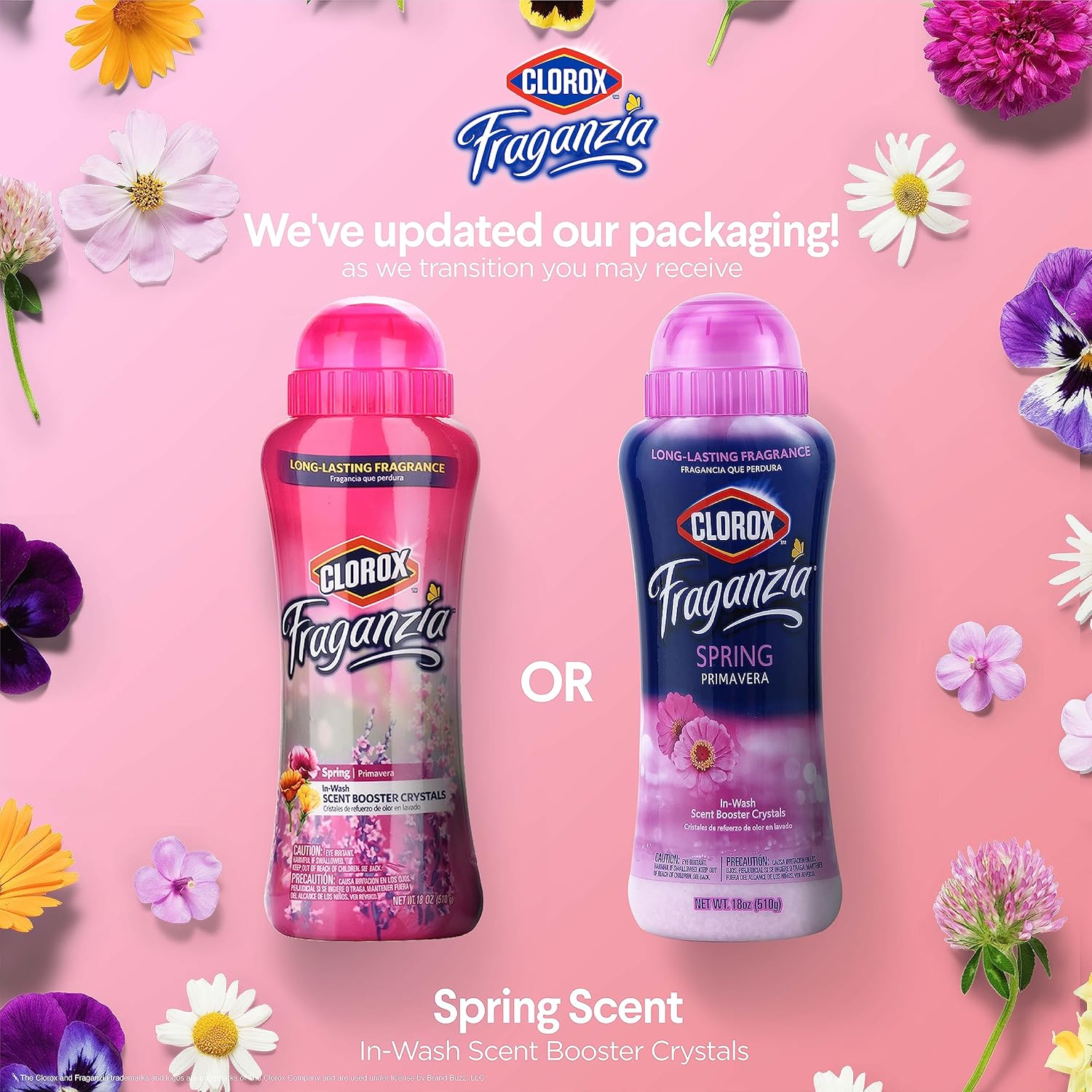 Clorox Fraganzia In-Wash Scent Booster Crystals in Ocean Scent, 18 Oz Twin Pack | Laundry Scent Booster Crystals | In-wash Scent Booster for Fresh Laundry in Ocean Scent 18 Ounce Twin Pack, 36oz