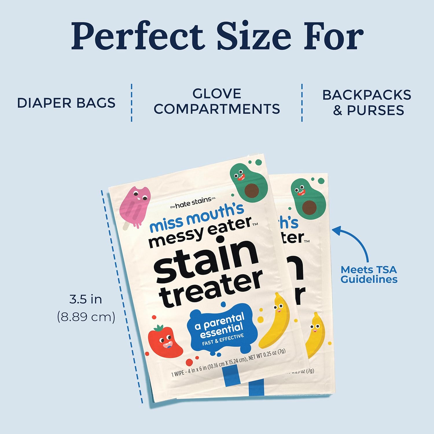 Miss Mouth's Messy Eater Stain Treater Spray - 4oz Stain Remover - Newborn & Baby Essentials - No Dry Cleaning Food, Grease, Coffee Off Laundry, Underwear, Fabric