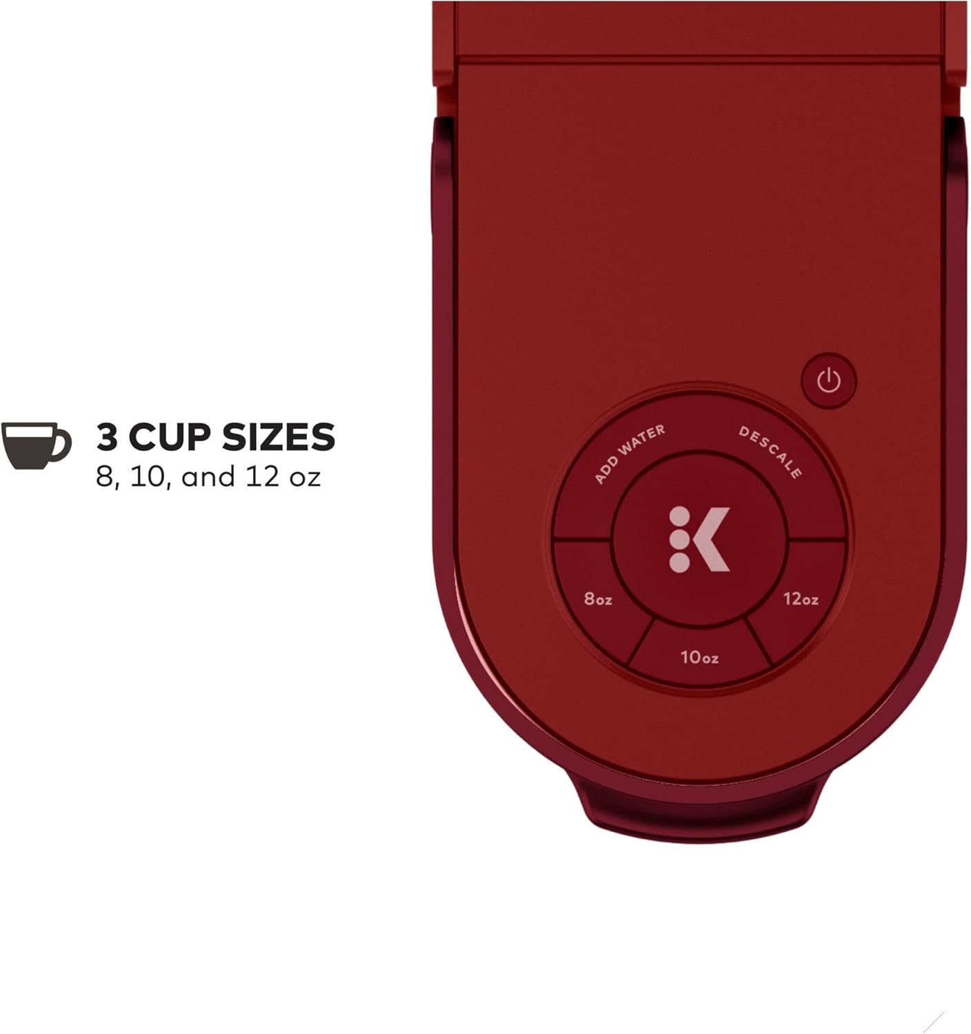 Keurig K-Slim Single Serve K-Cup Pod Coffee Maker, Multistream Technology, 3 Brew Sizes, Slim and Sleek Design, 46oz Removable Reservoir, Black