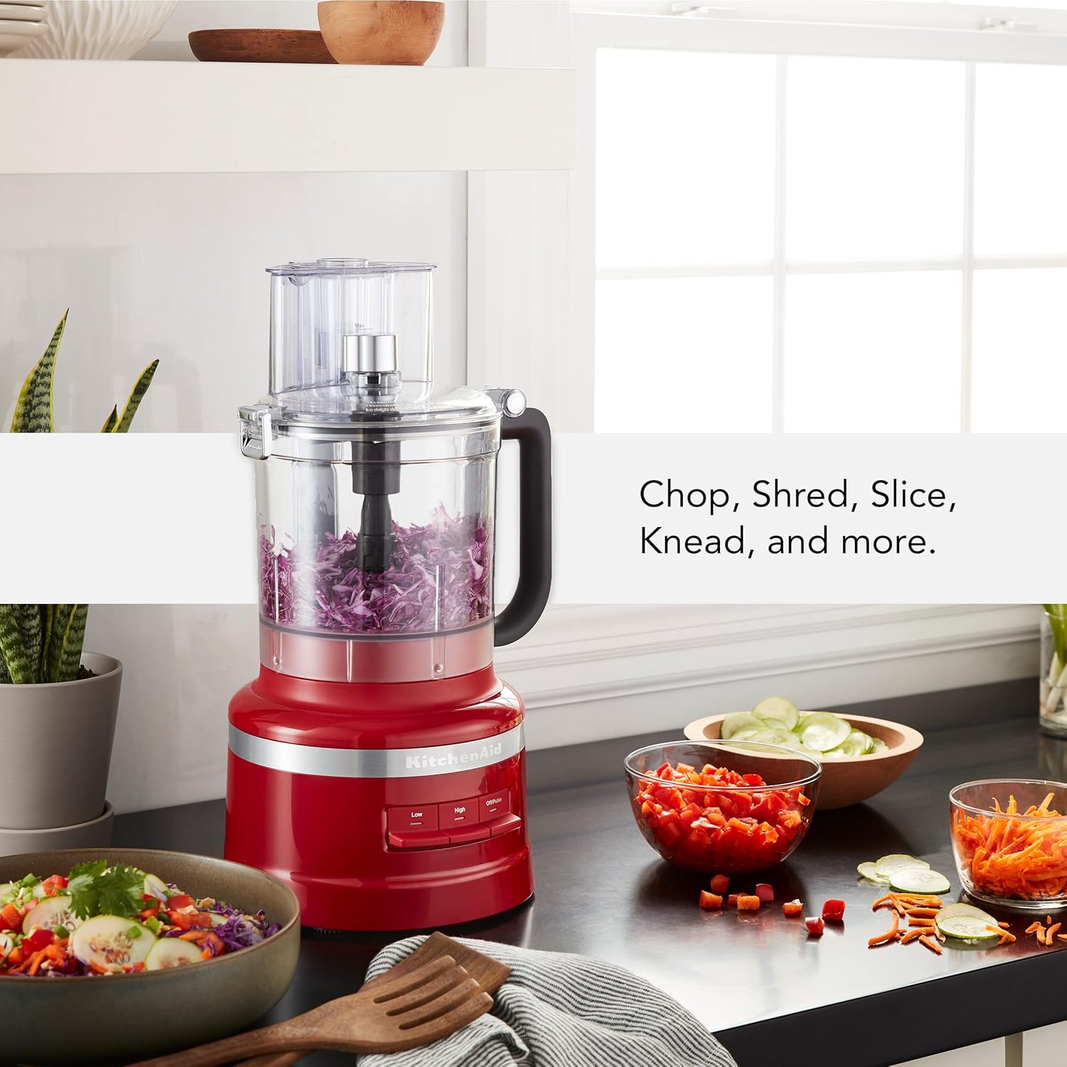 KitchenAid KFP0718CU Food Processor, 7 Cup, Contour Silver