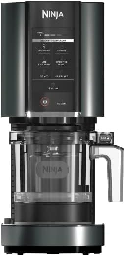 SharkNinja NC301 CREAMi 7-In-1 Ice Cream Maker with 7 Custom Frozen Treat Modes and Easy 3-Step Treat Preparation (Cloud Silver, Renewed)