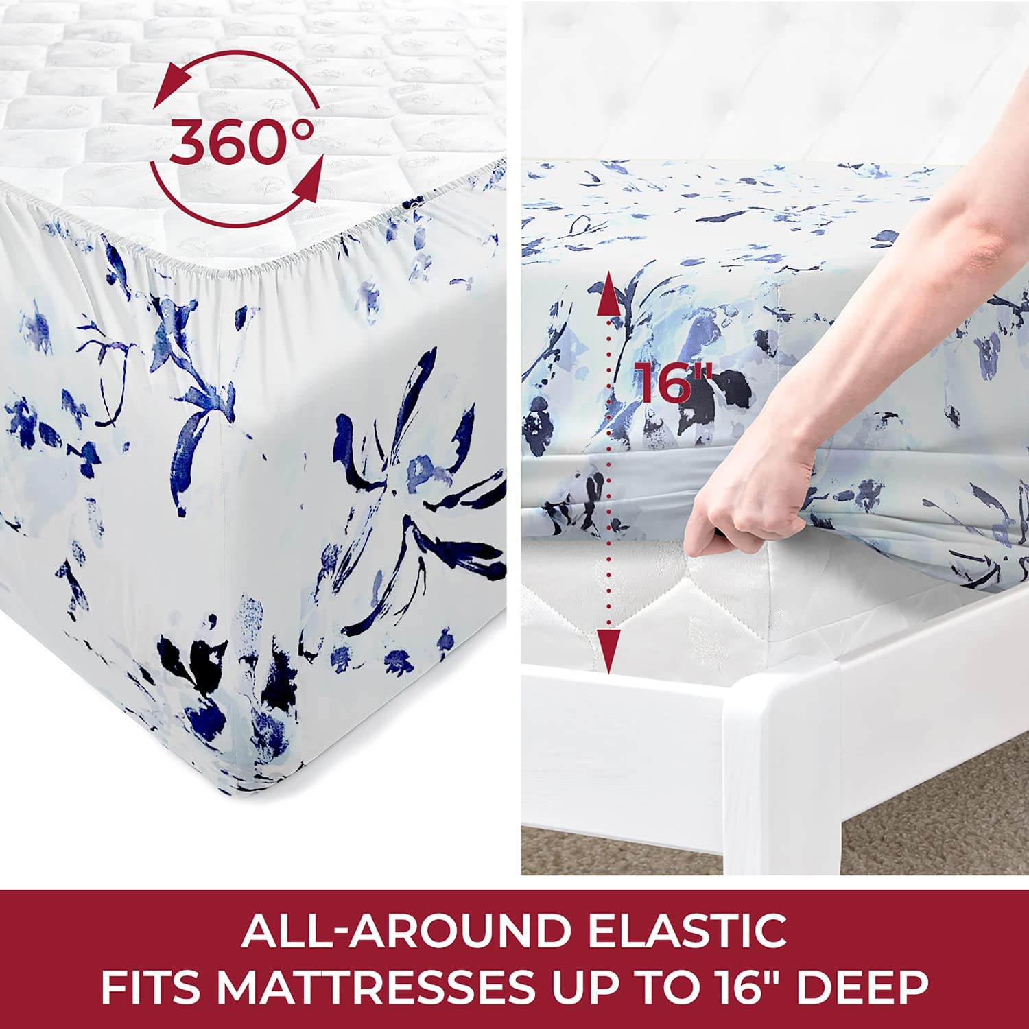 Queen Sheet Sett- 4 Piece