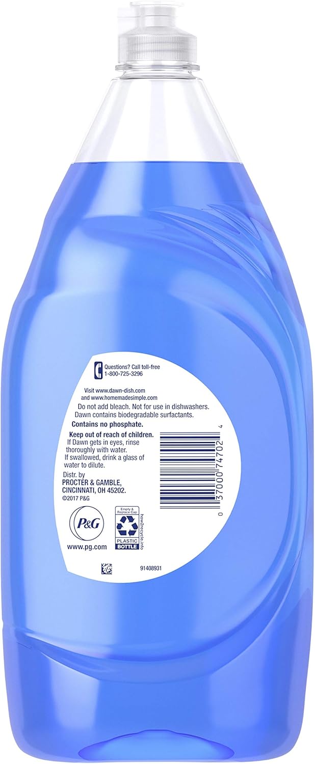 Dawn Dish Soap Ultra Dishwashing Liquid, Dish Soap Refill, Original Scent, 56 Fl Oz (Pack of 2)
