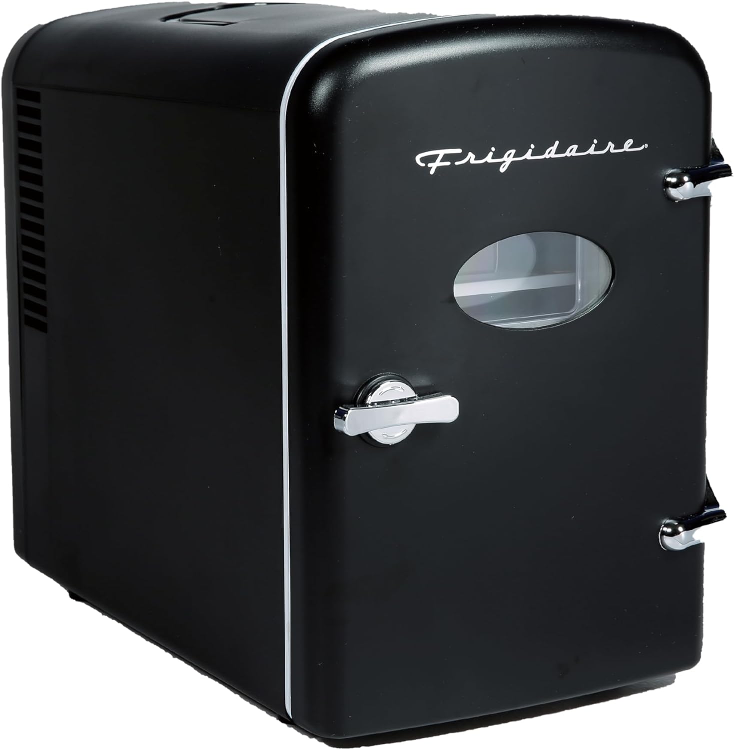 Frigidaire Retro Mini Fridge Cooler, 4L Capacity Chills 6 12oz Cans, 100% Freon-Free & Eco Friendly, Portable Fridge for Car, Office, Bedroom, Dorm Room, or Cabin - 9.84