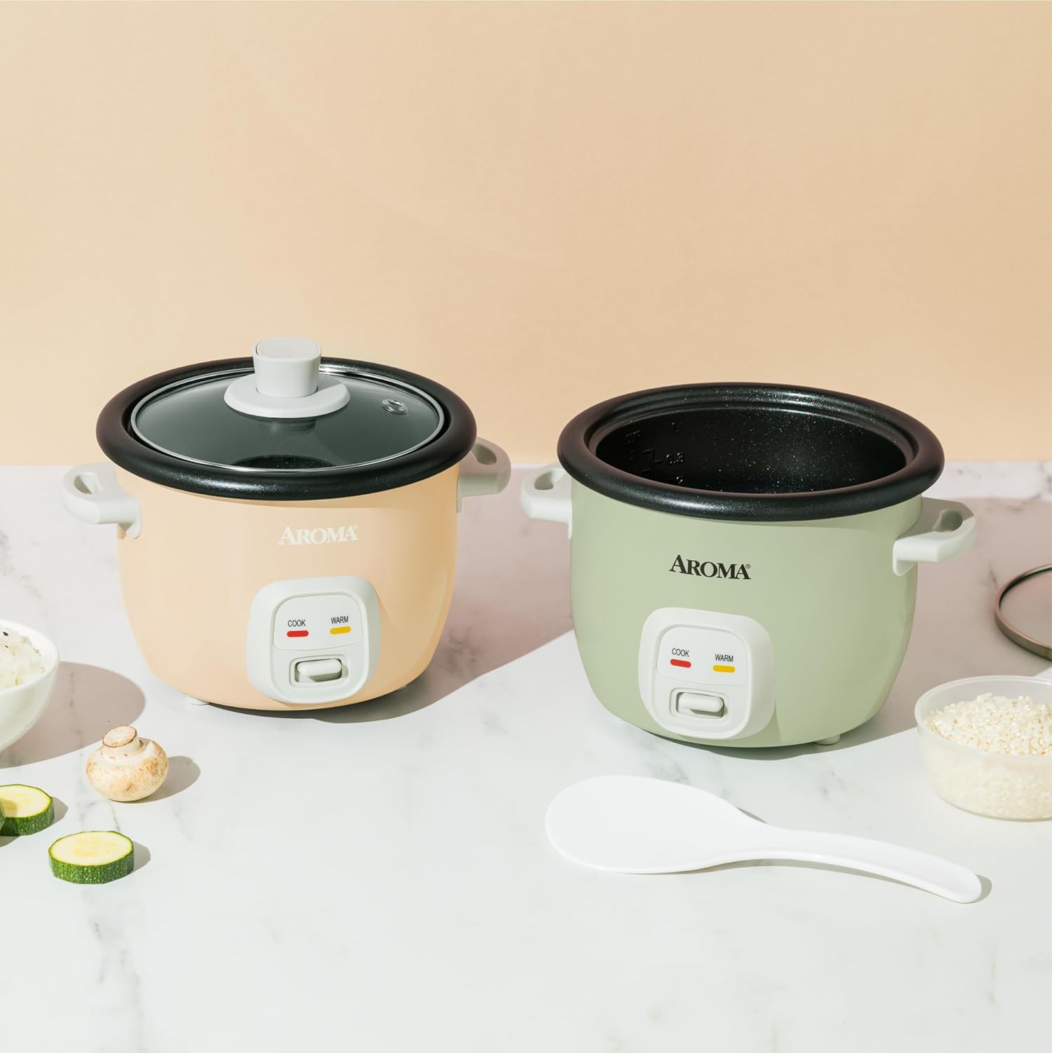 Aroma Housewares 4-Cups (Cooked) / 1Qt. Rice & Grain Cooker (ARC-302NG), White