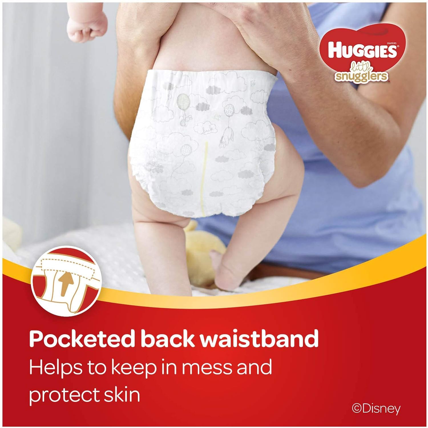 Huggies Size 1 Diapers, Little Snugglers Diapers, Size 1 (8-14 lbs), 198 Ct (6 packs of 33)