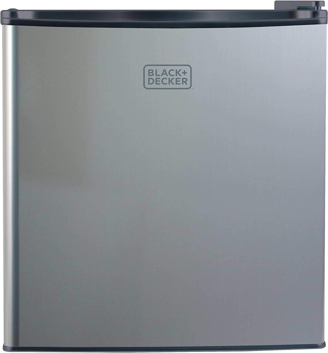 BLACK+DECKER BCRK17B Compact Refrigerator Energy Star Single Door Mini Fridge with Freezer, 1.7 Cubic Feet, Black