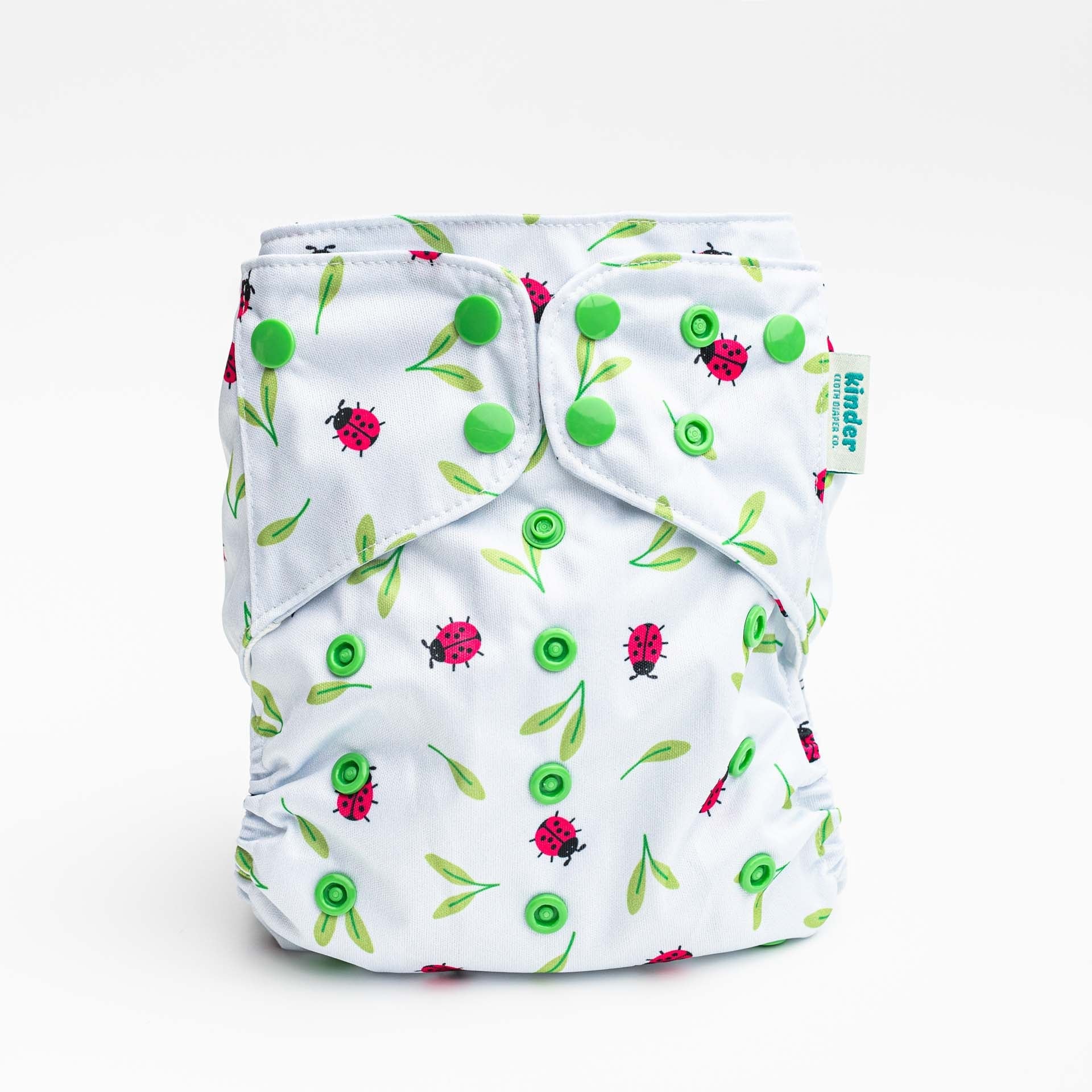Kinder Cloth Diaper Co. Patterned Basics Pocket Cloth Diaper with Athletic Wicking Jersey