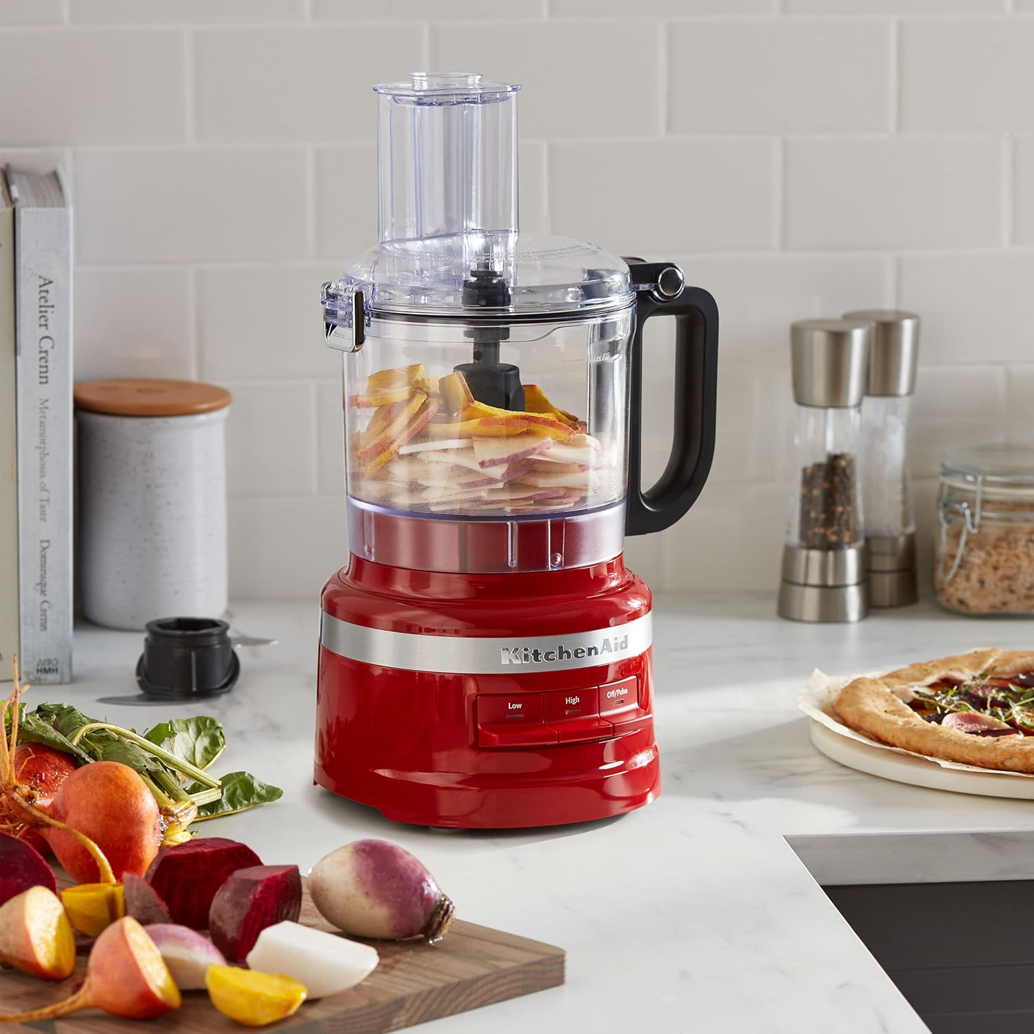 KitchenAid KFP0718CU Food Processor, 7 Cup, Contour Silver