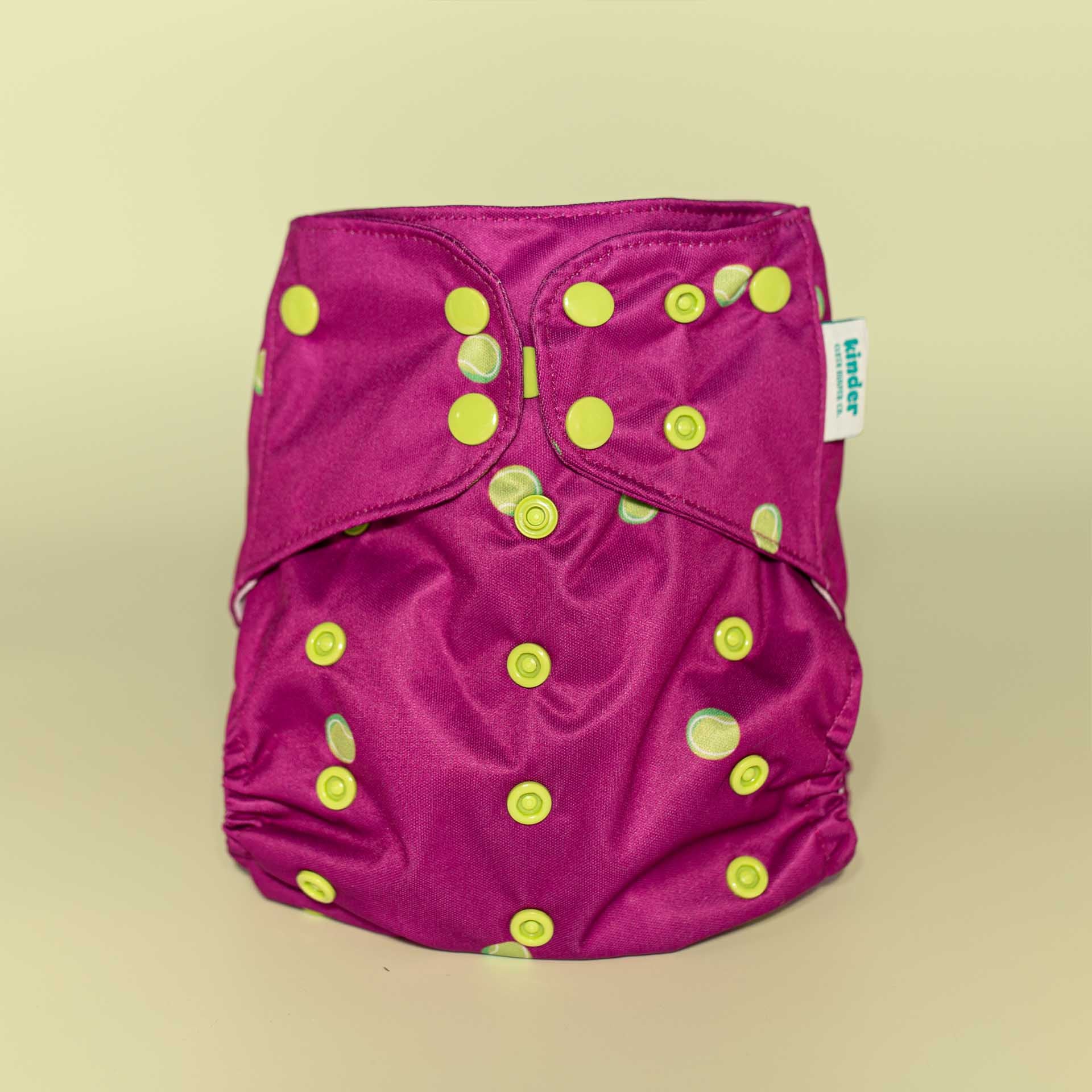 Kinder Cloth Diaper Co. Patterned Basics Pocket Cloth Diaper with Athletic Wicking Jersey