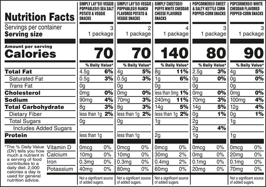 Frito Lay Puffed & Popped Mix Variety Pack, 9.75 oz, 15 Count