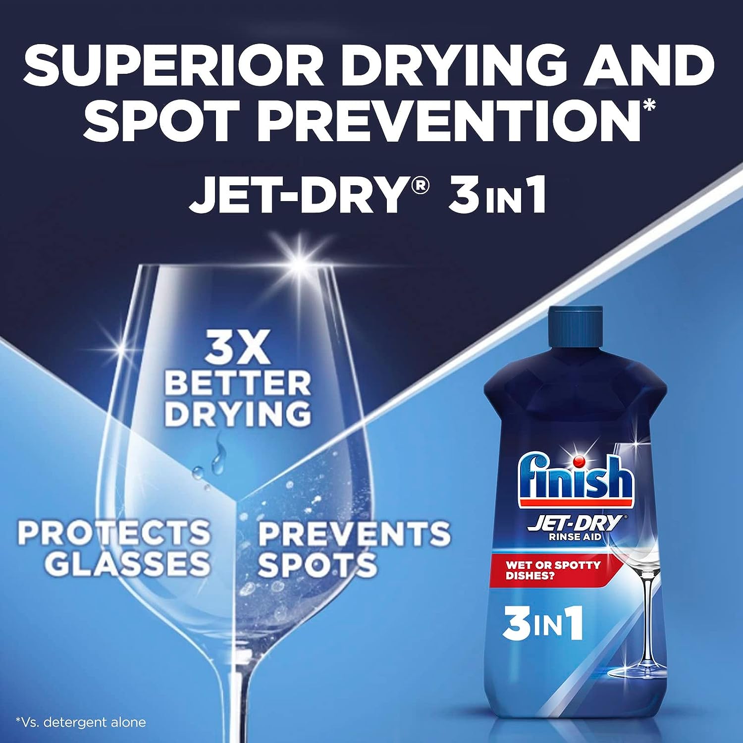 Finish Jet-dry, Rinse Agent, Ounce Blue 32 Fl Oz (Packaging May Vary)