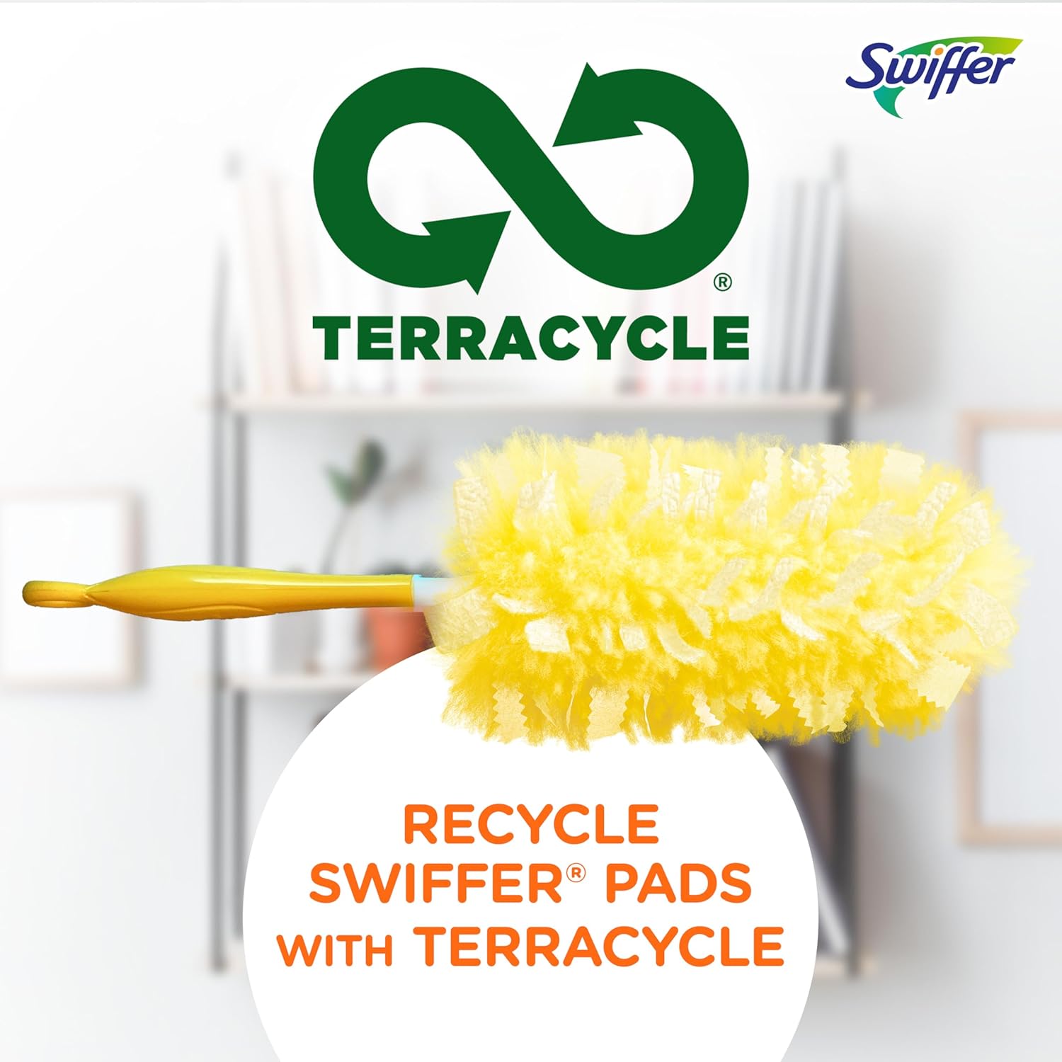 Swiffer Duster Heavy Duty 3 ft Extended Handle Dusting Kit (1 Duster, 12 Refills)