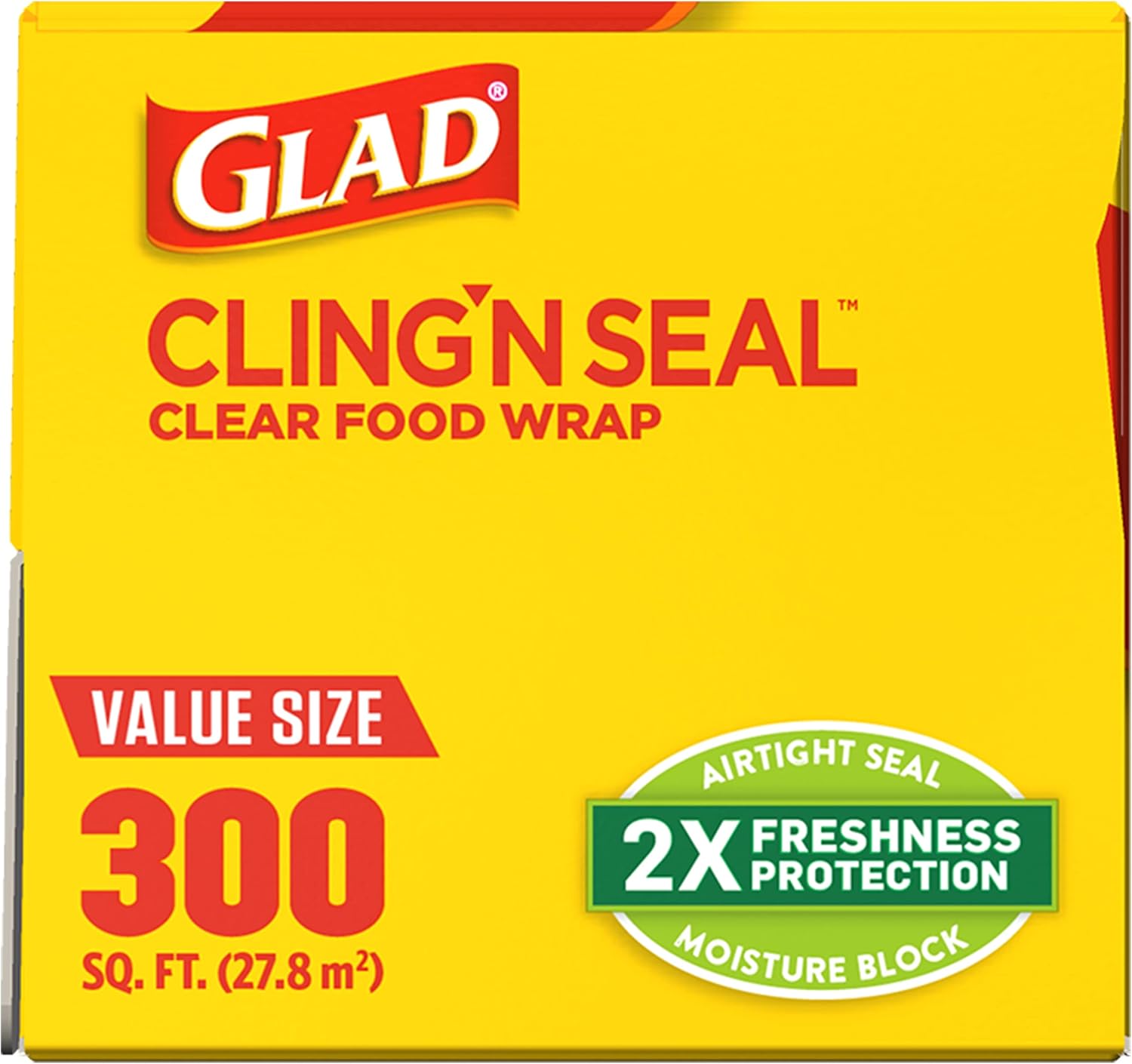 Glad® Press'n Seal® Plastic Food Wrap - 100 Square Foot Roll - 3 Pack (Package May Vary)