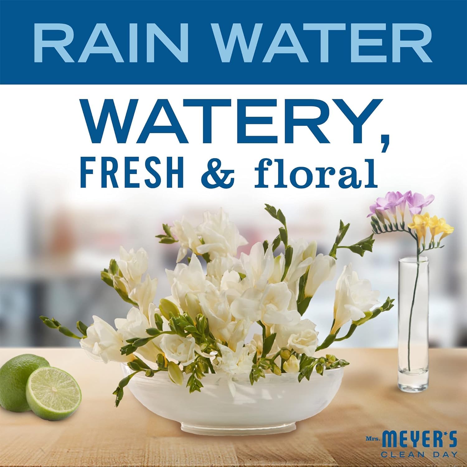 MRS. MEYER'S CLEAN DAY Liquid Hand Soap Refill, Cruelty Free and Biodegradable Formula, Lemon Verbena Scent, 33 oz