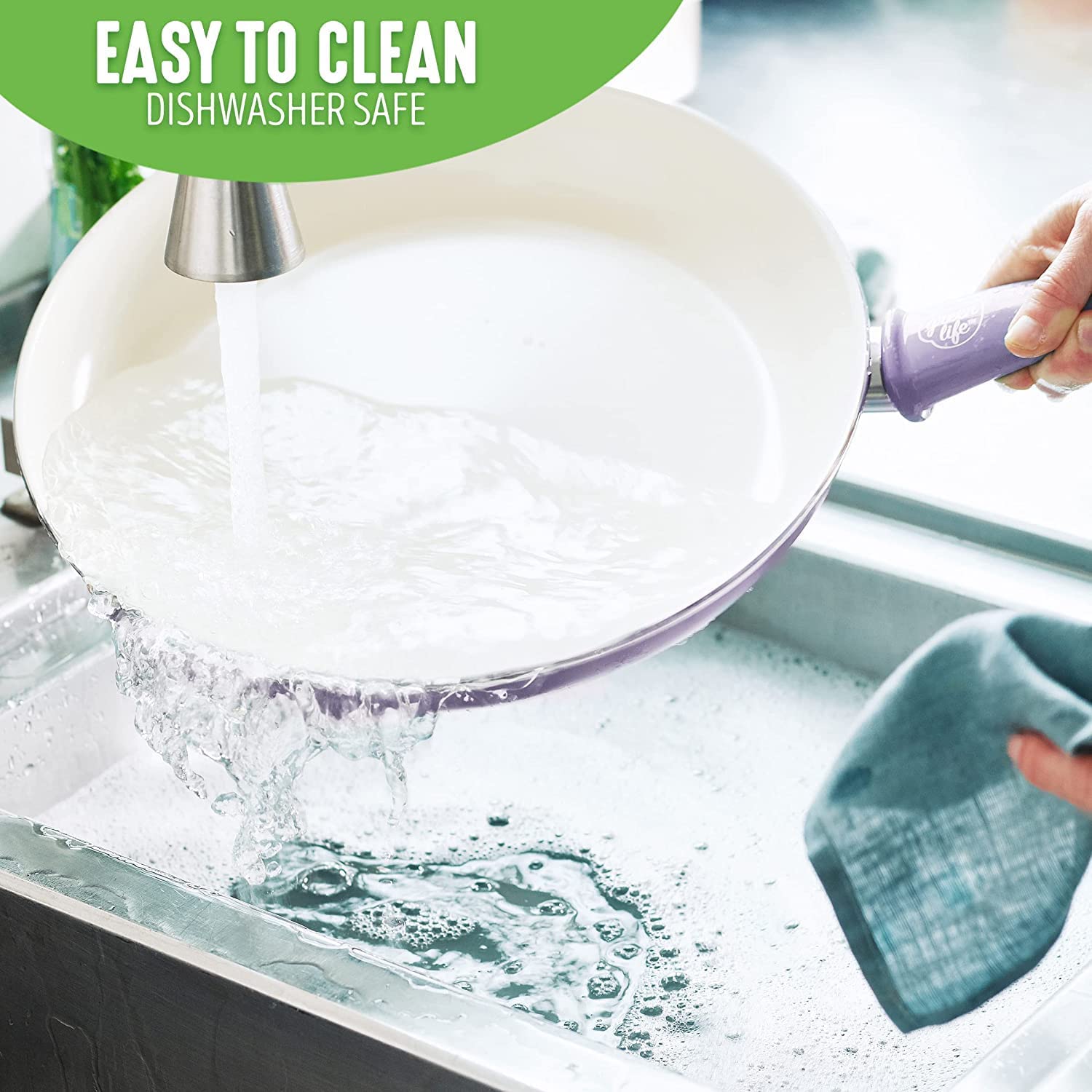 Ceramic non-stick 12-piece pan set