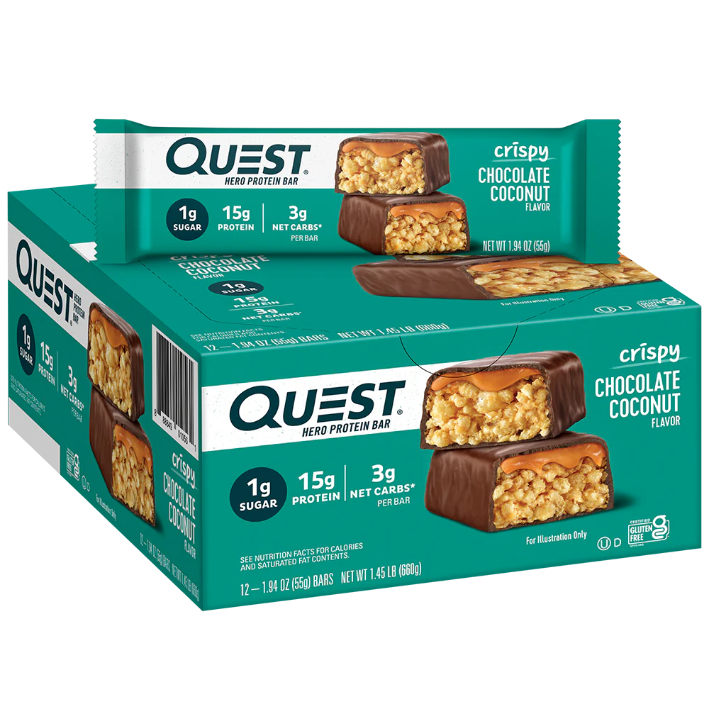 Chocolate Coconut Crispy Hero Protein Bars