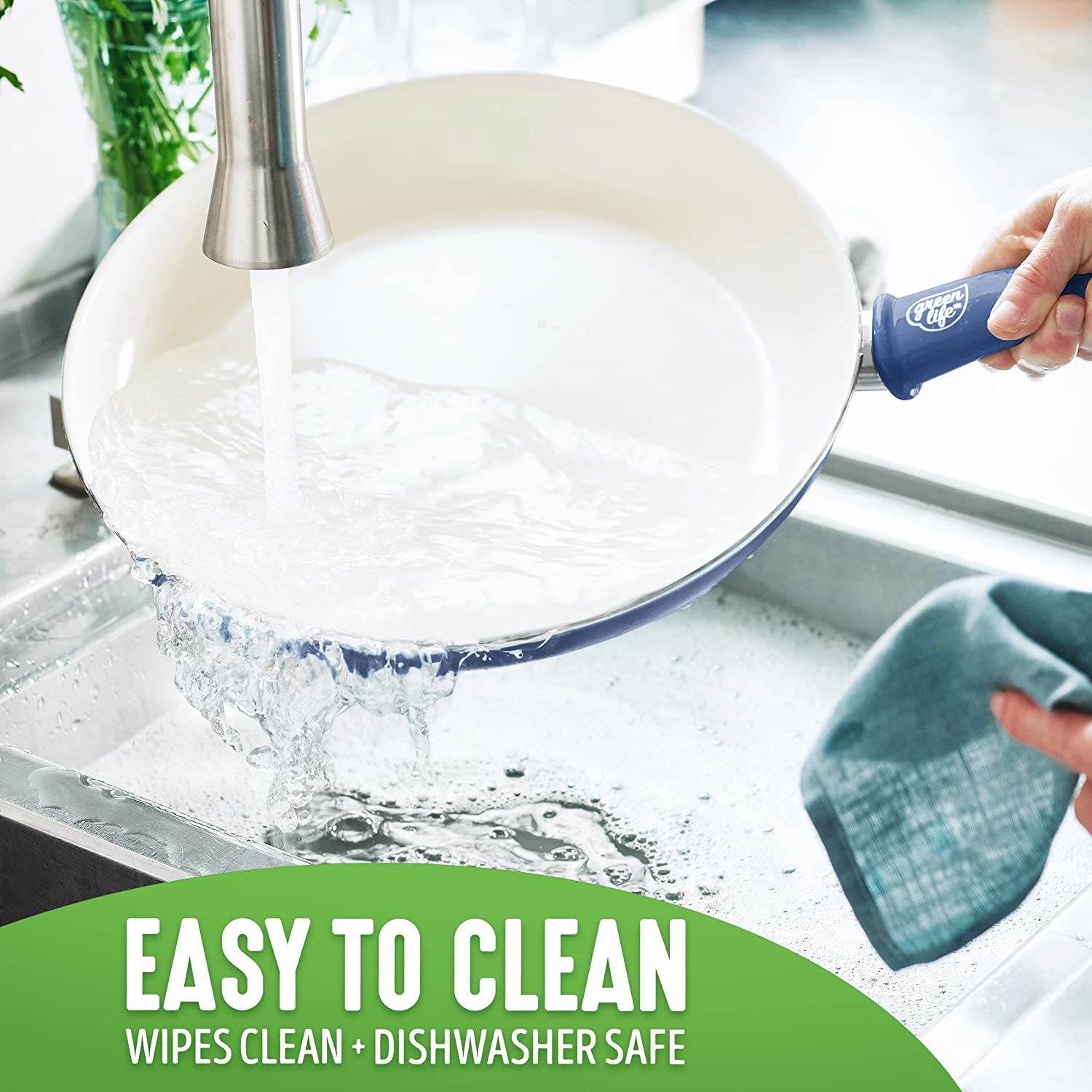 Ceramic non-stick 12-piece pan set